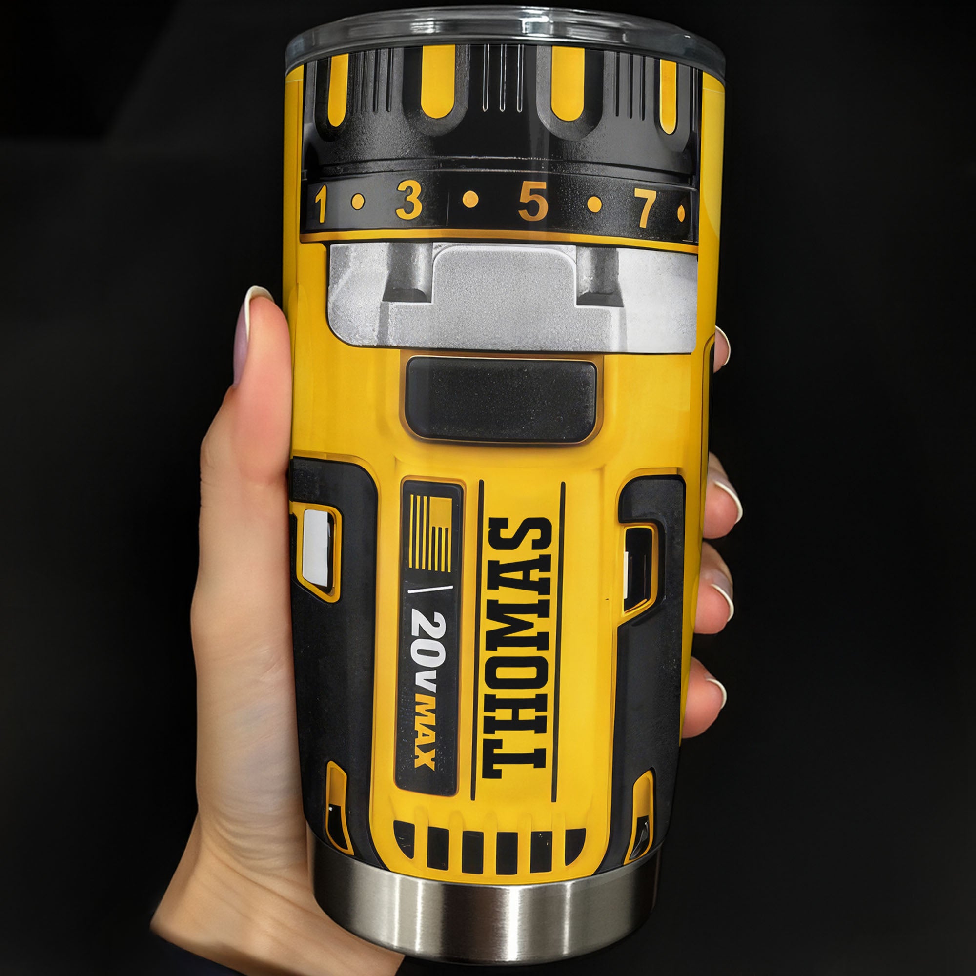 Personalized Tools And Drill Design Tumbler Perfect Gift For Handyman Personalized Tools And Drill Design Tumbler Perfect Gift For Handyman - Image 1