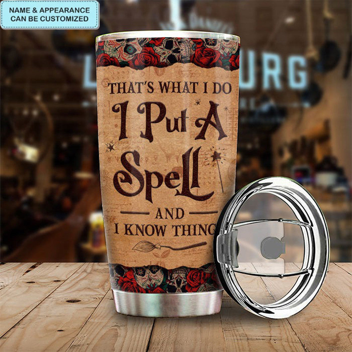 Custom I Put A Spell And I Know Things Tumbler Scary Halloween Tumblers Gift For Halloween - Image 4