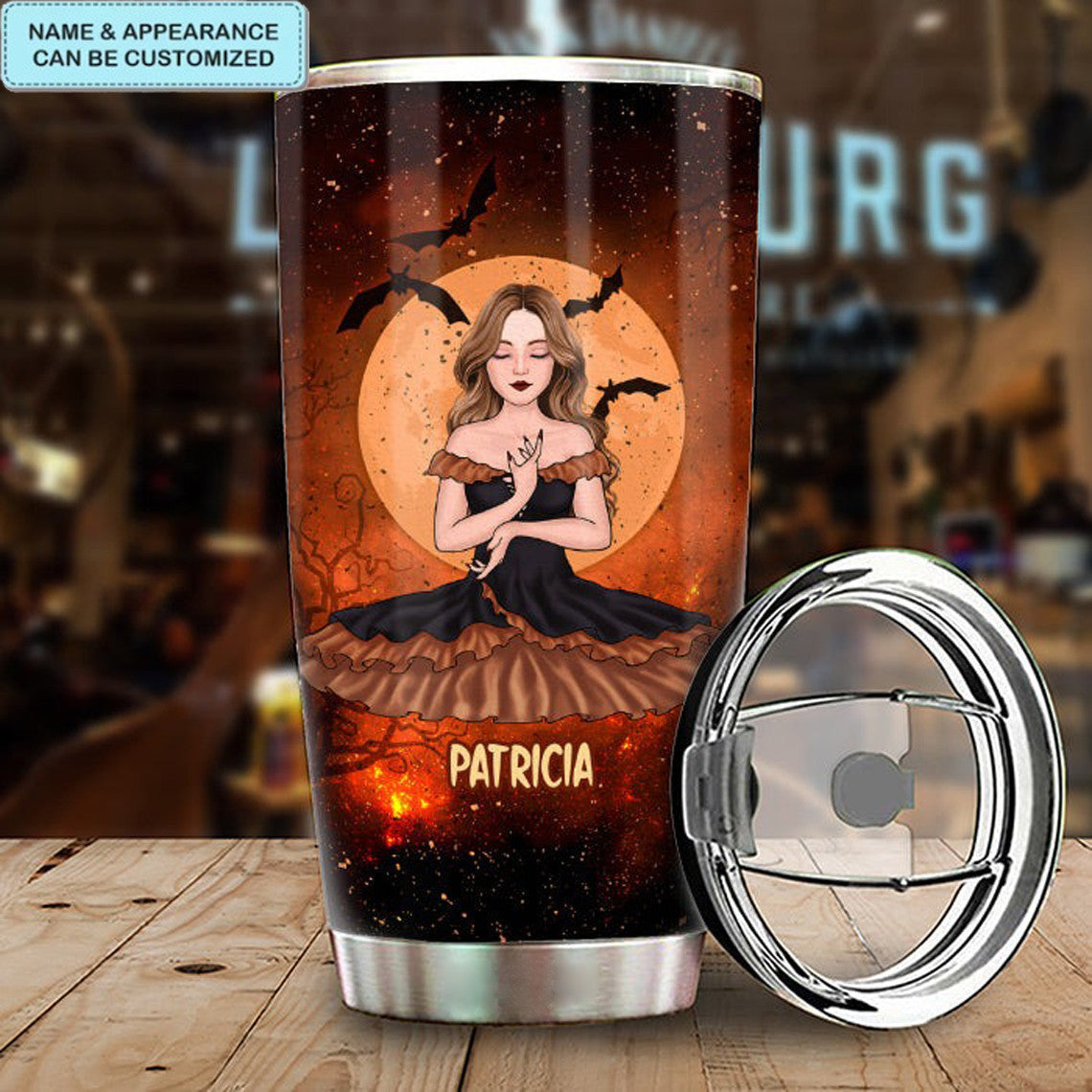 Custom In My Defense The Moon Was Full Tumbler Witch Tumbler Cup Halloween Gift For Him Her