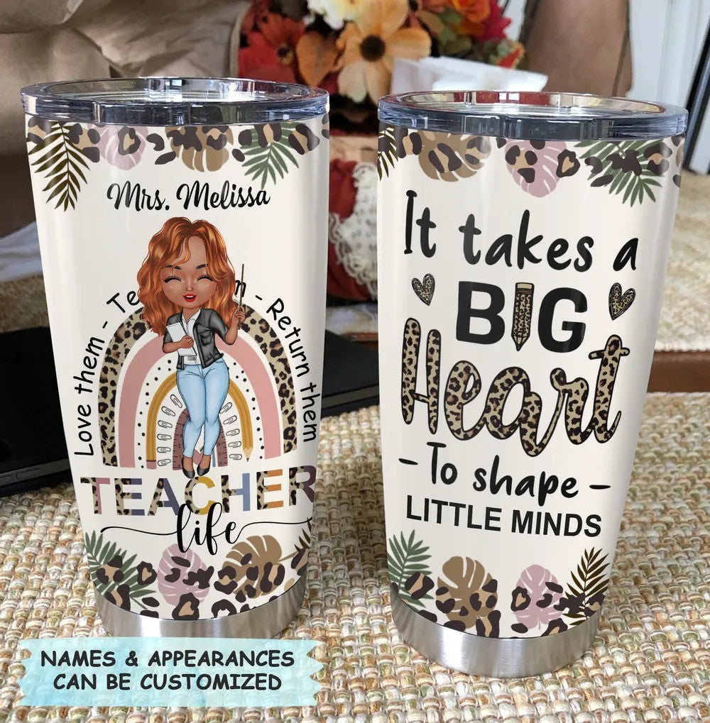 Custom Love Them Teach Them Return Them Tumbler Teacher Personalized Tumbler Teacher Gift Ideas - Image 9