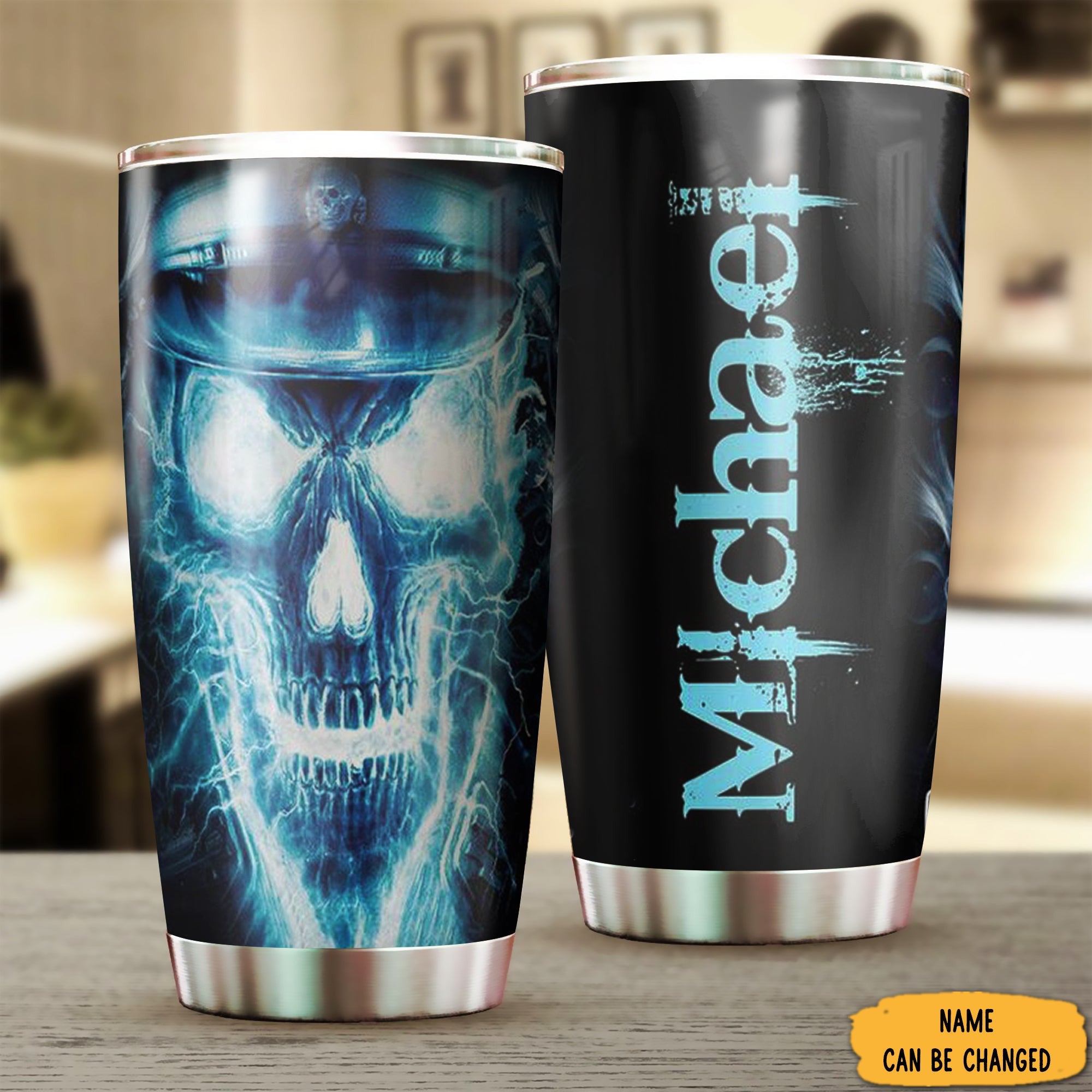 Custom Skull Tumbler Personalized Coffee Tumblers Gift Ideas For Boyfriend