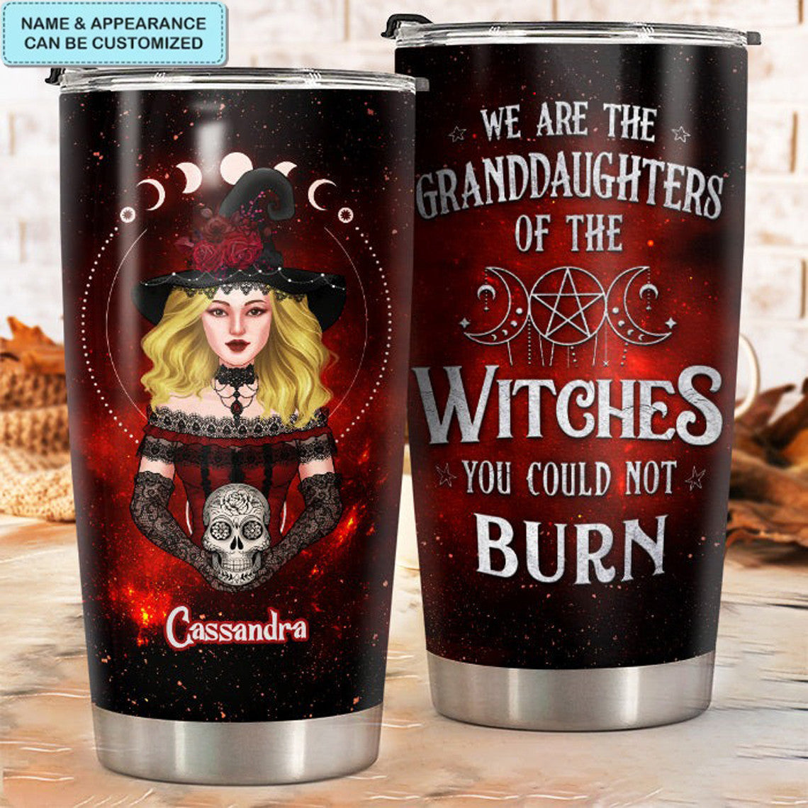 Custom We Are The Granddaughters Of The Witches Tumbler Halloween Coffee Tumbler Gifts For Her - Image 3