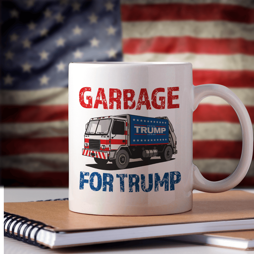 Garbage For Trump 2024 Mug Dark MAGA Patriotic Mug Gifts For Trump Lovers - Image 5