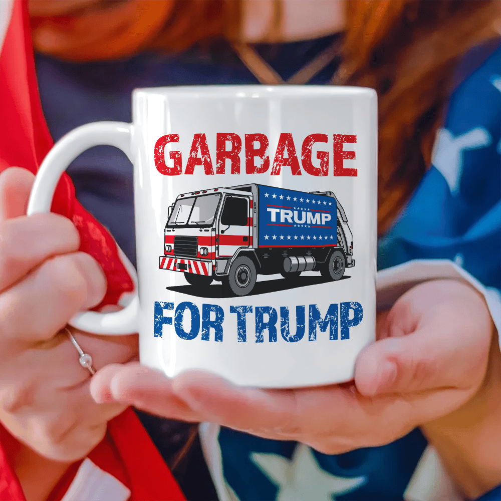 Garbage For Trump 2024 Mug Dark MAGA Patriotic Mug Gifts For Trump Lovers - Image 2