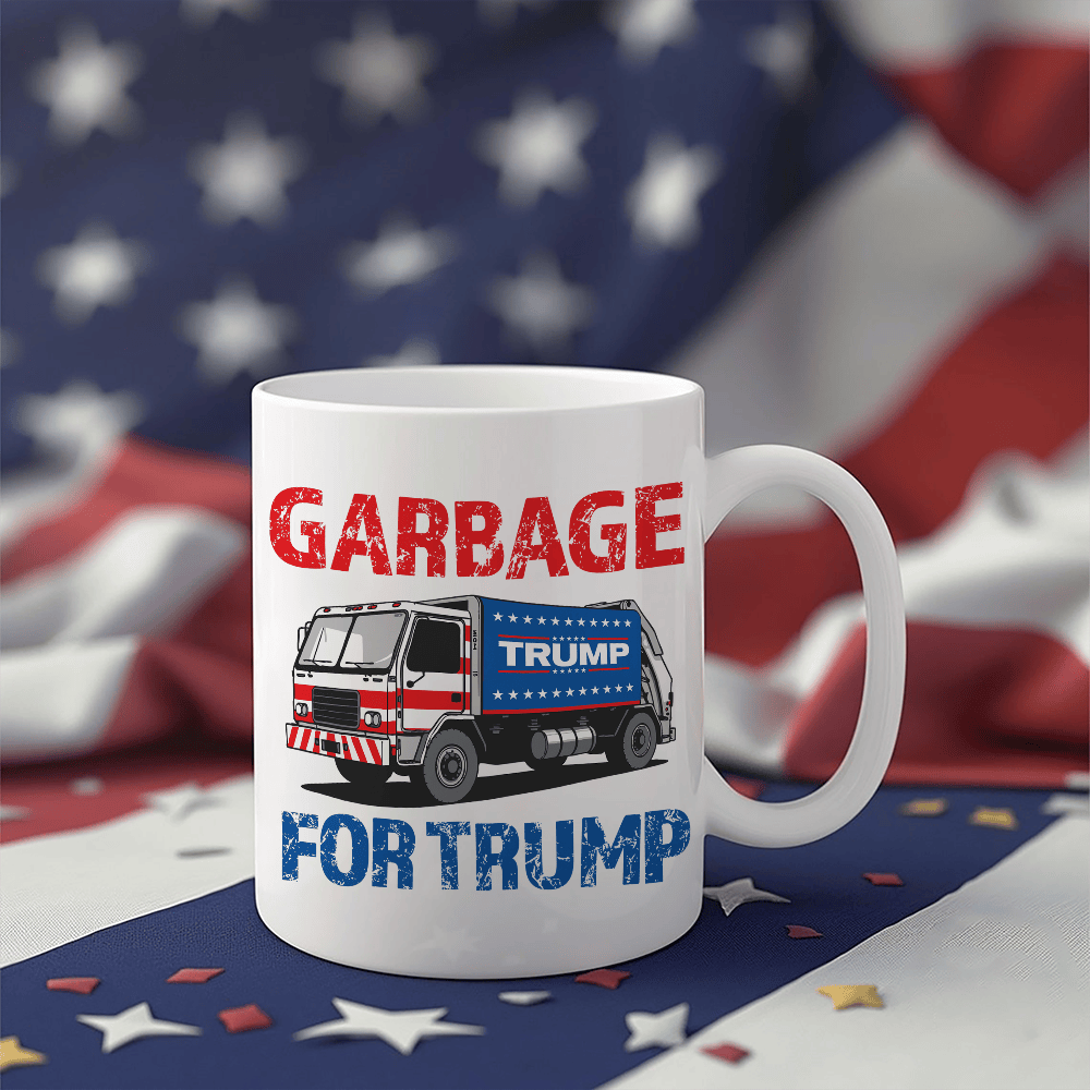 Garbage For Trump 2024 Mug Dark MAGA Patriotic Mug Gifts For Trump Lovers - Image 3