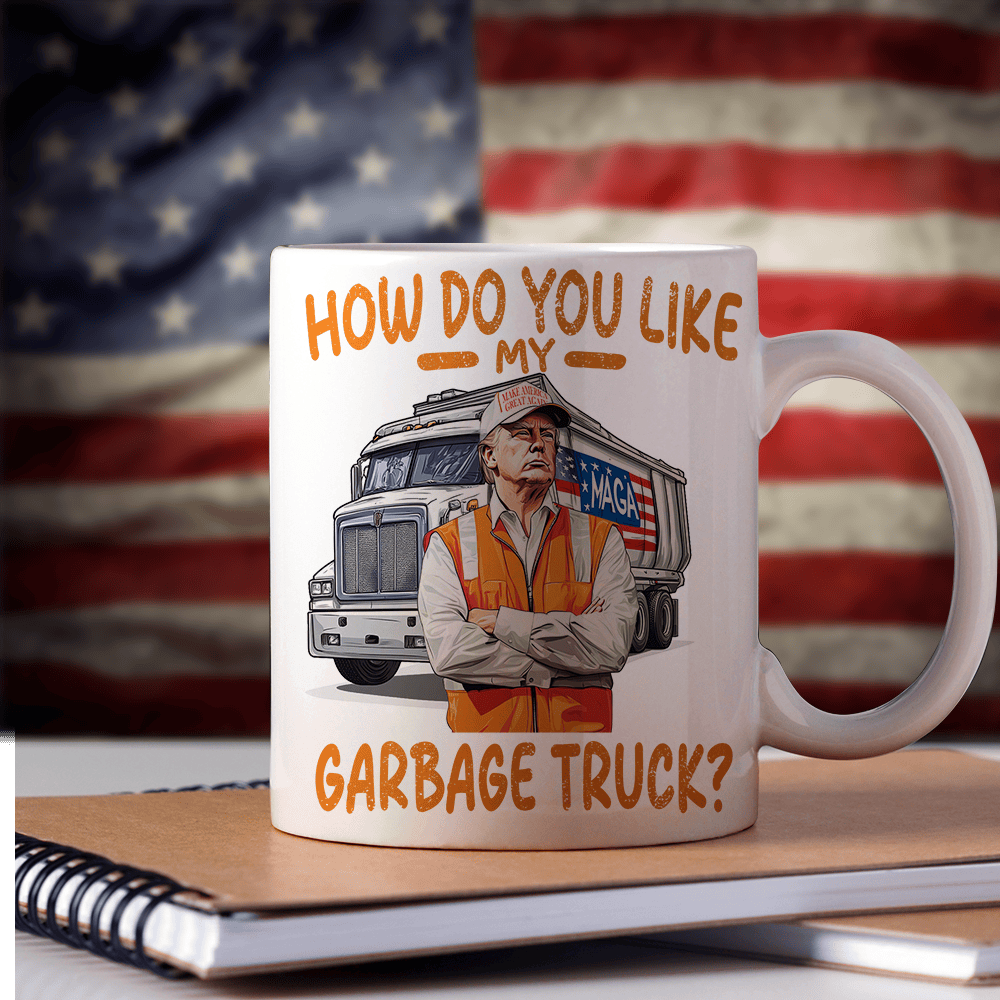 How Do You Like Garbage Truck Trump 47 Mug Patriotic Mug MAGA Mug Gifts For Trump Lovers - Image 5