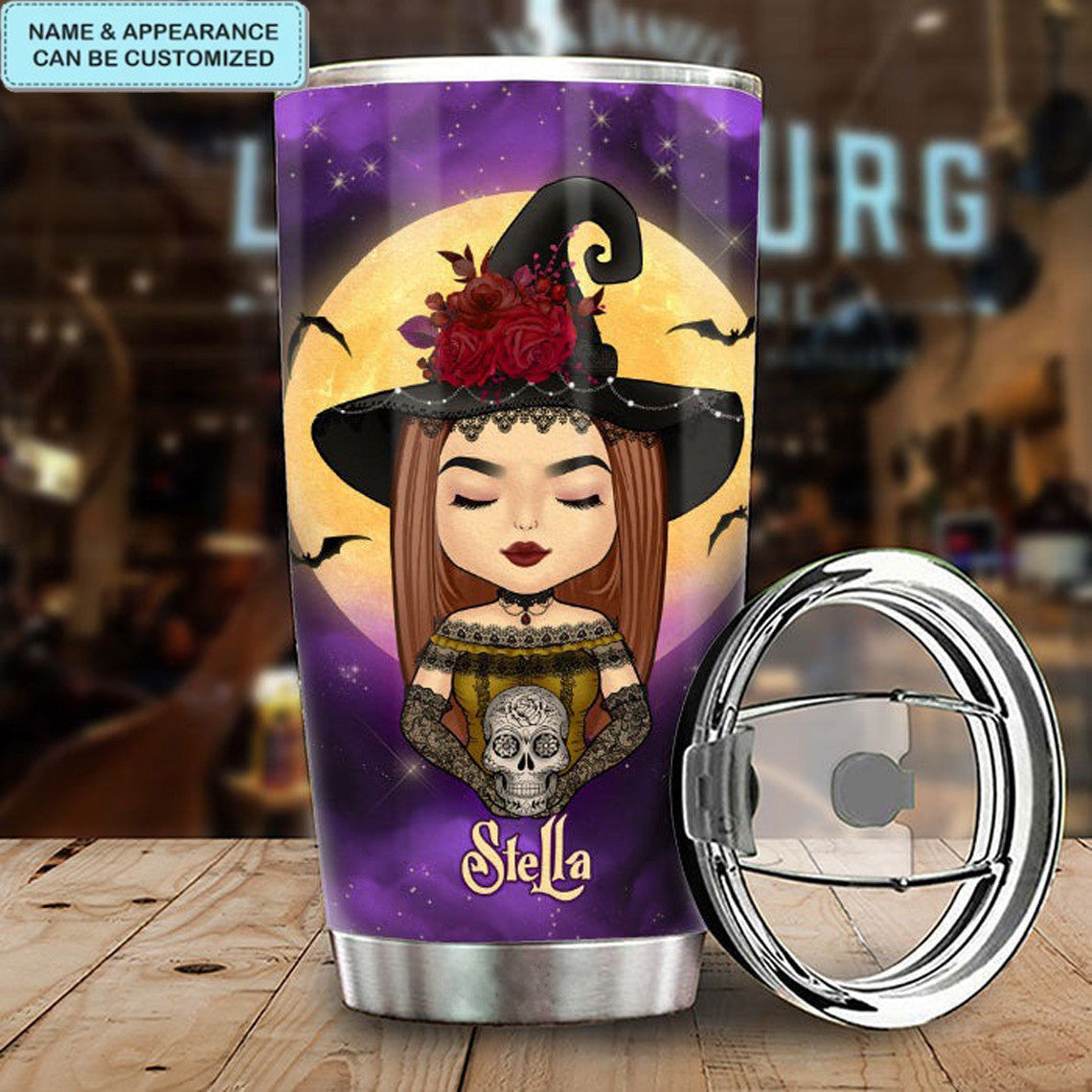 In A World Full Of Princess Be A Witch Tumbler Halloween Ideas Personalized Tumblers With Names - Image 3