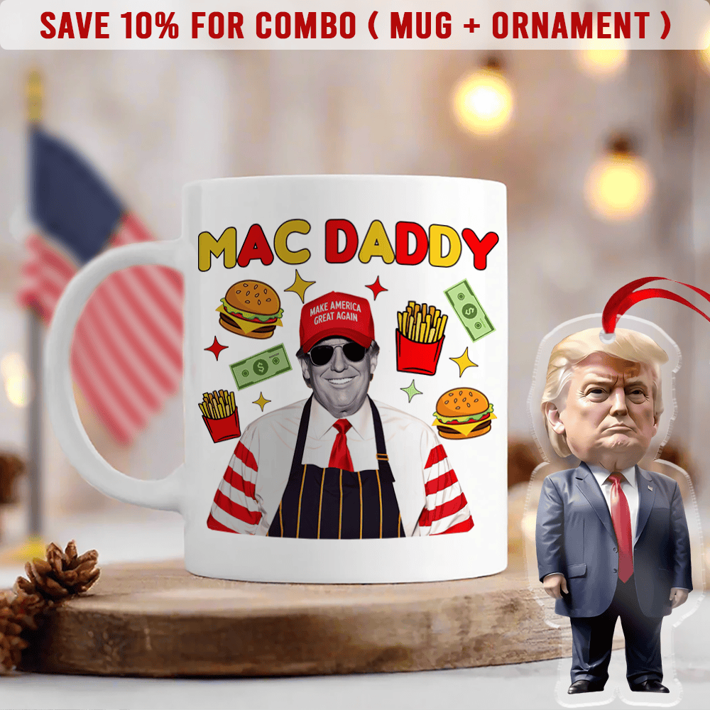 Mac Daddy Donald Trump 47 Mug President Trump MAGA Mug Patriotic Gifts For Dad