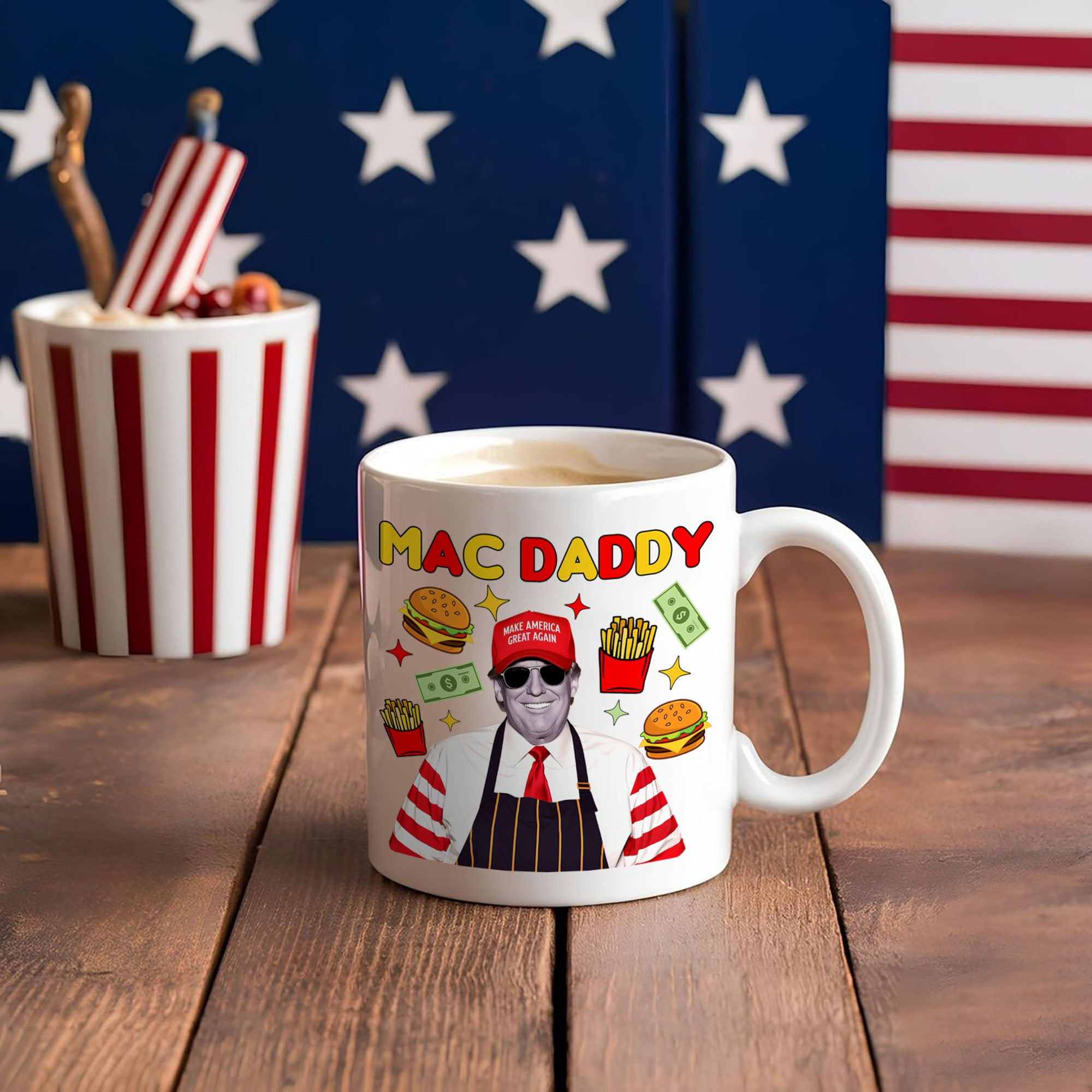 Mac Daddy Donald Trump 47 Mug President Trump MAGA Mug Patriotic Gifts For Dad - Image 3