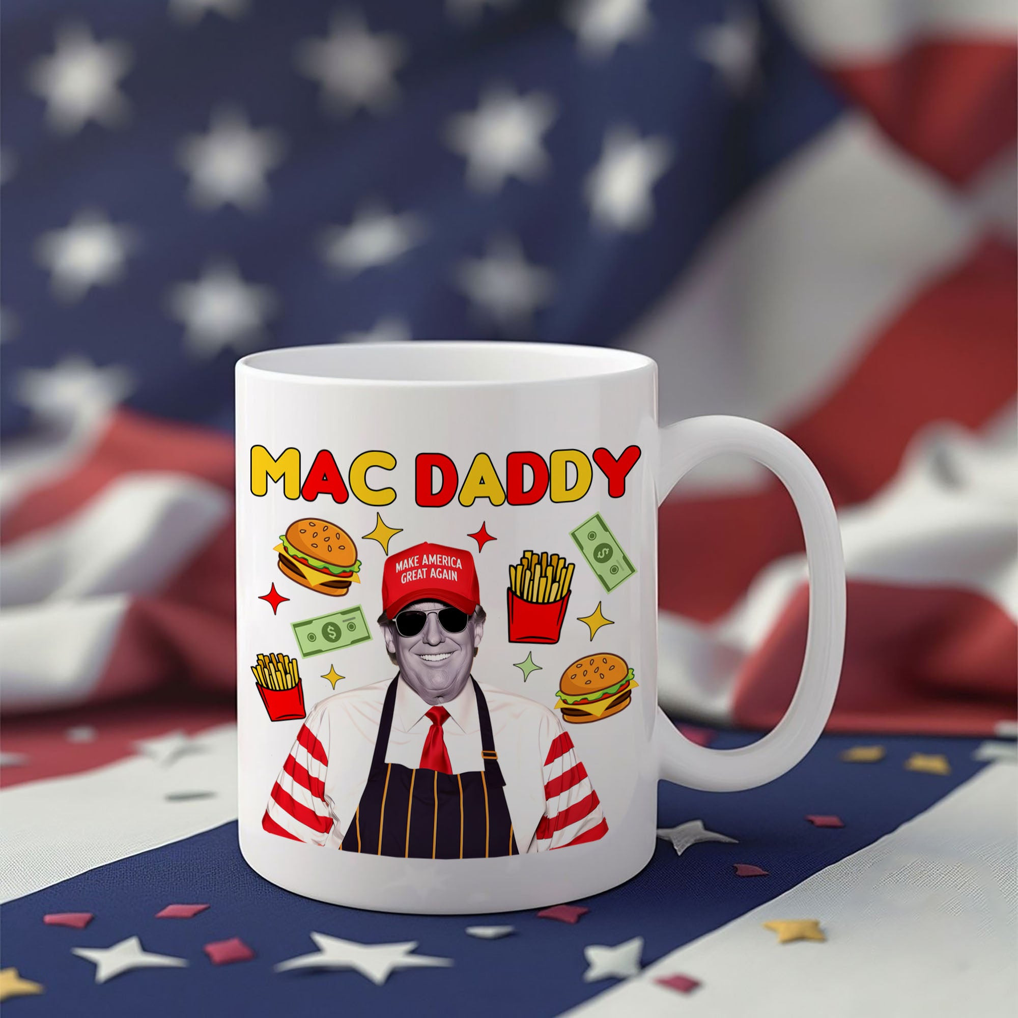 Mac Daddy Donald Trump 47 Mug President Trump MAGA Mug Patriotic Gifts For Dad - Image 4