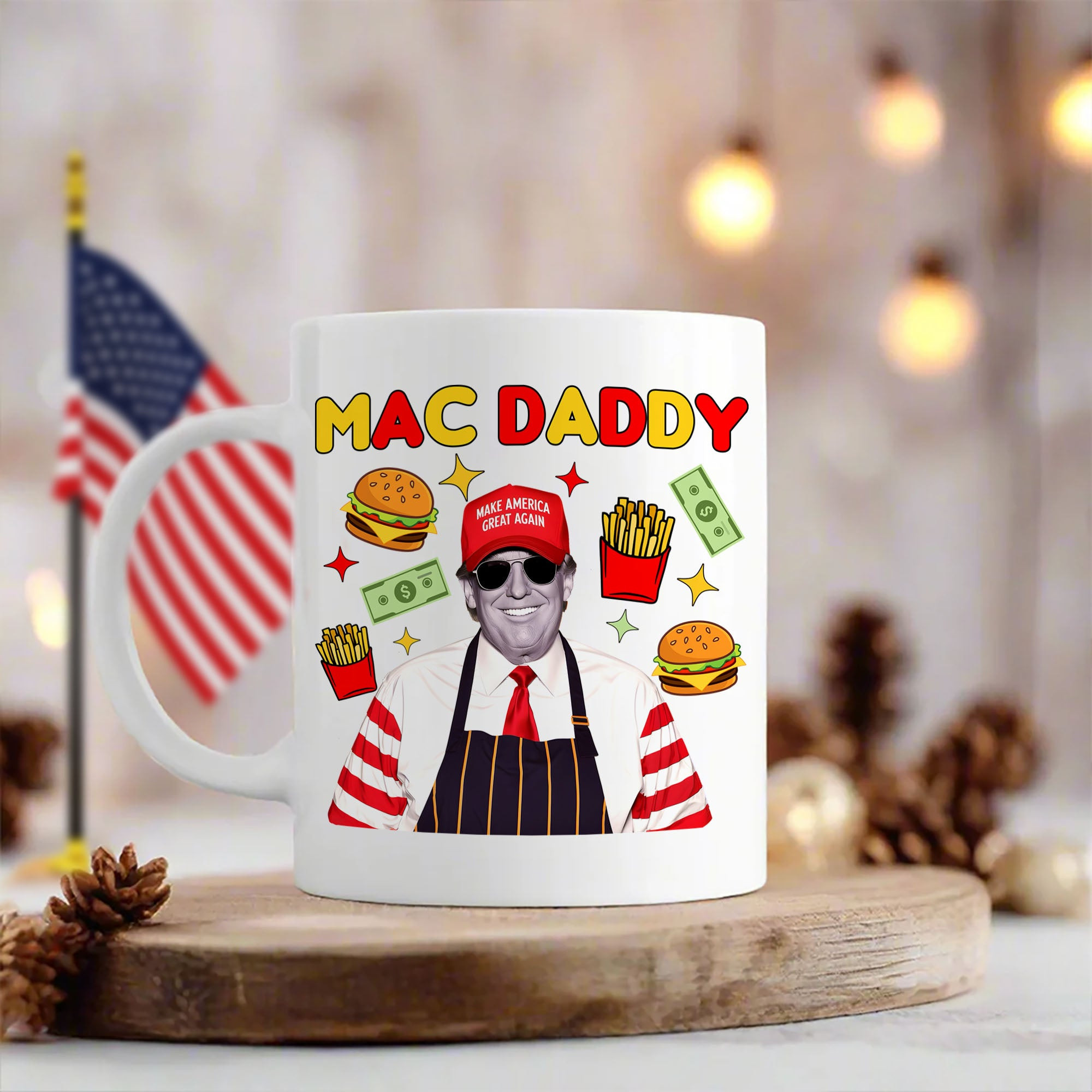 Mac Daddy Donald Trump 47 Mug President Trump MAGA Mug Patriotic Gifts For Dad - Image 2