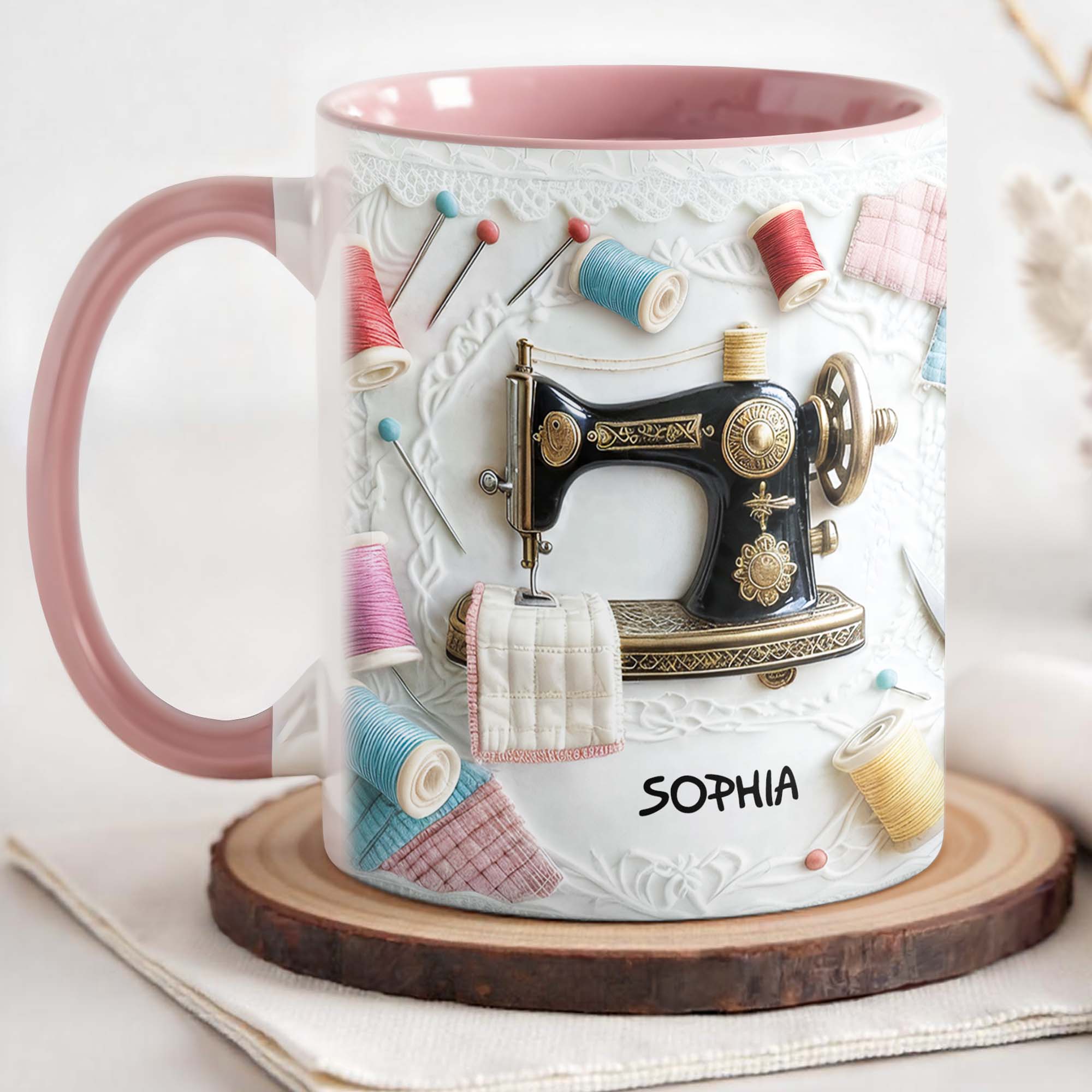 Personalized A Craft Moment Accent Mug Capture Sewing Art Coffee Cup Gift For Crafter - Image 4
