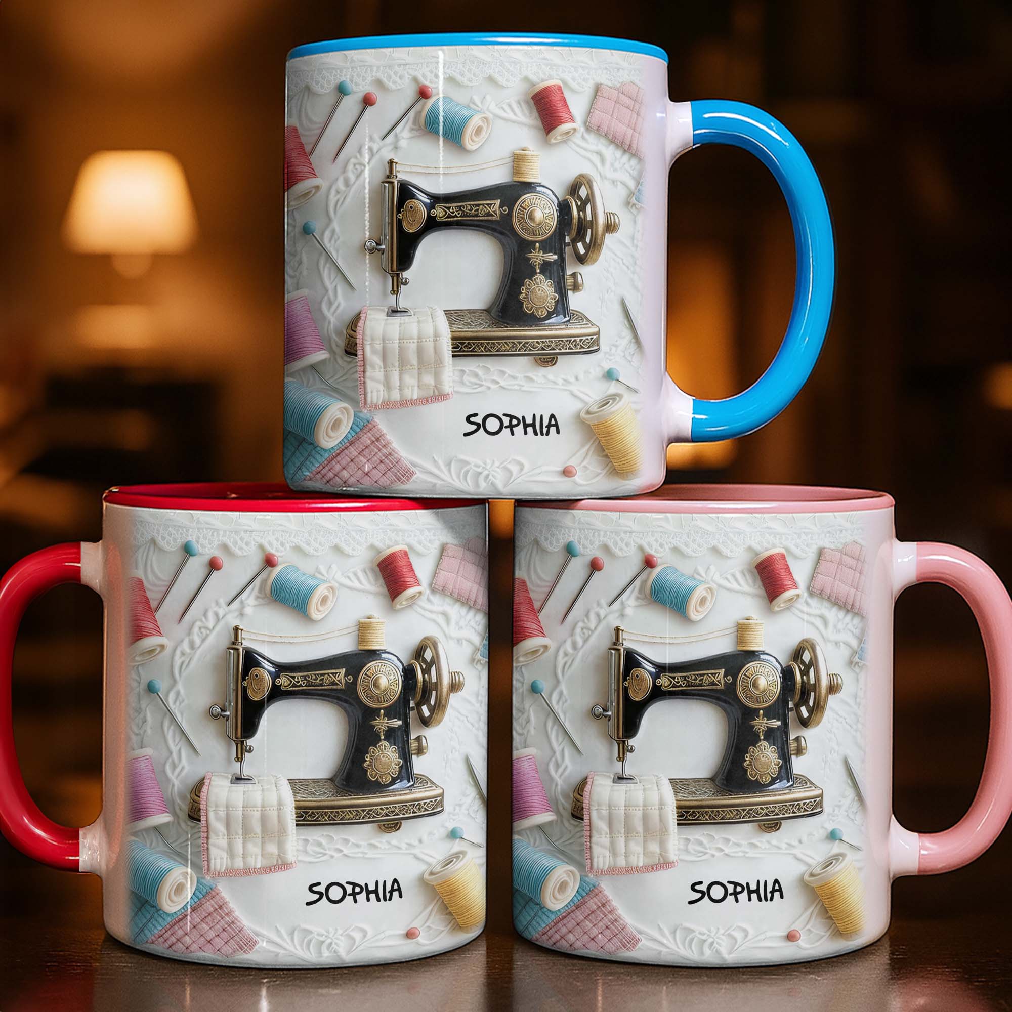 Personalized A Craft Moment Accent Mug Capture Sewing Art Coffee Cup Gift For Crafter - Image 7