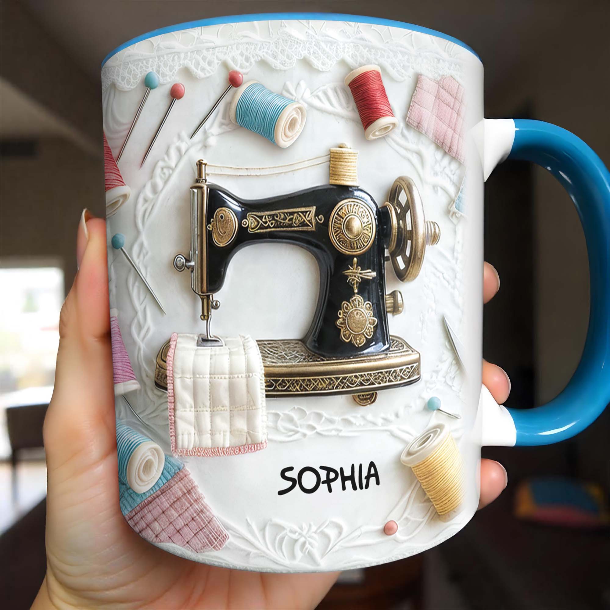 Personalized A Craft Moment Accent Mug Capture Sewing Art Coffee Cup Gift For Crafter - Image 3