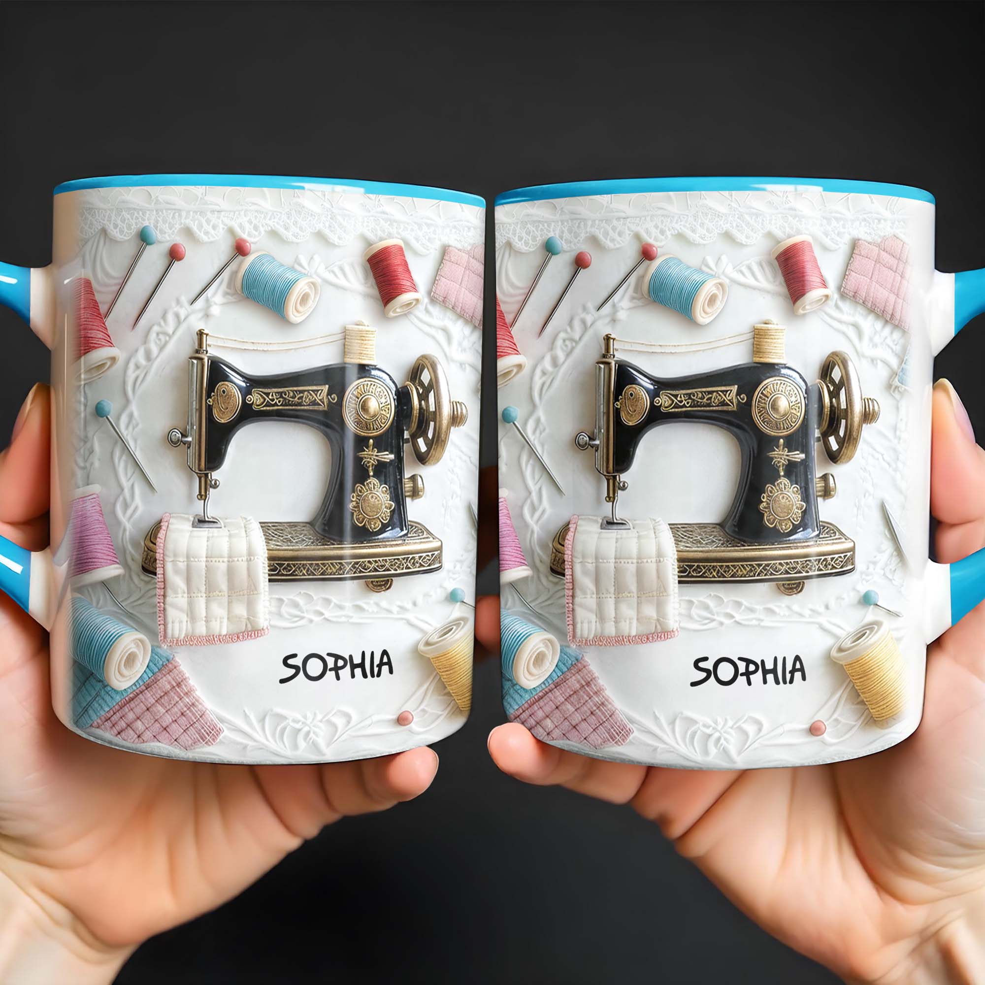 Personalized A Craft Moment Accent Mug Capture Sewing Art Coffee Cup Gift For Crafter - Image 2