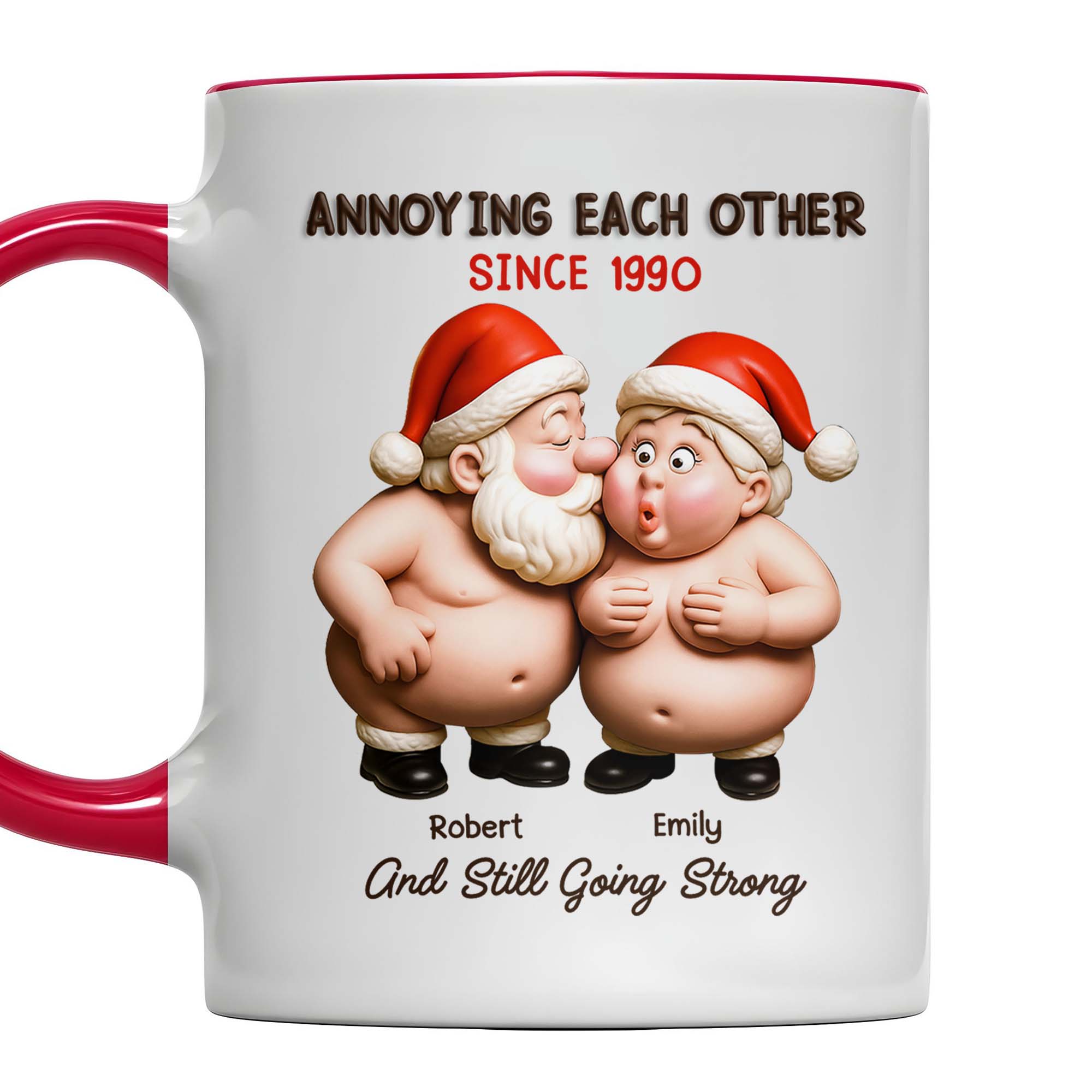 Personalized Annoying Each Other Since Celebrating Love Accent Mug Christmas Gifts For Couples - Image 6