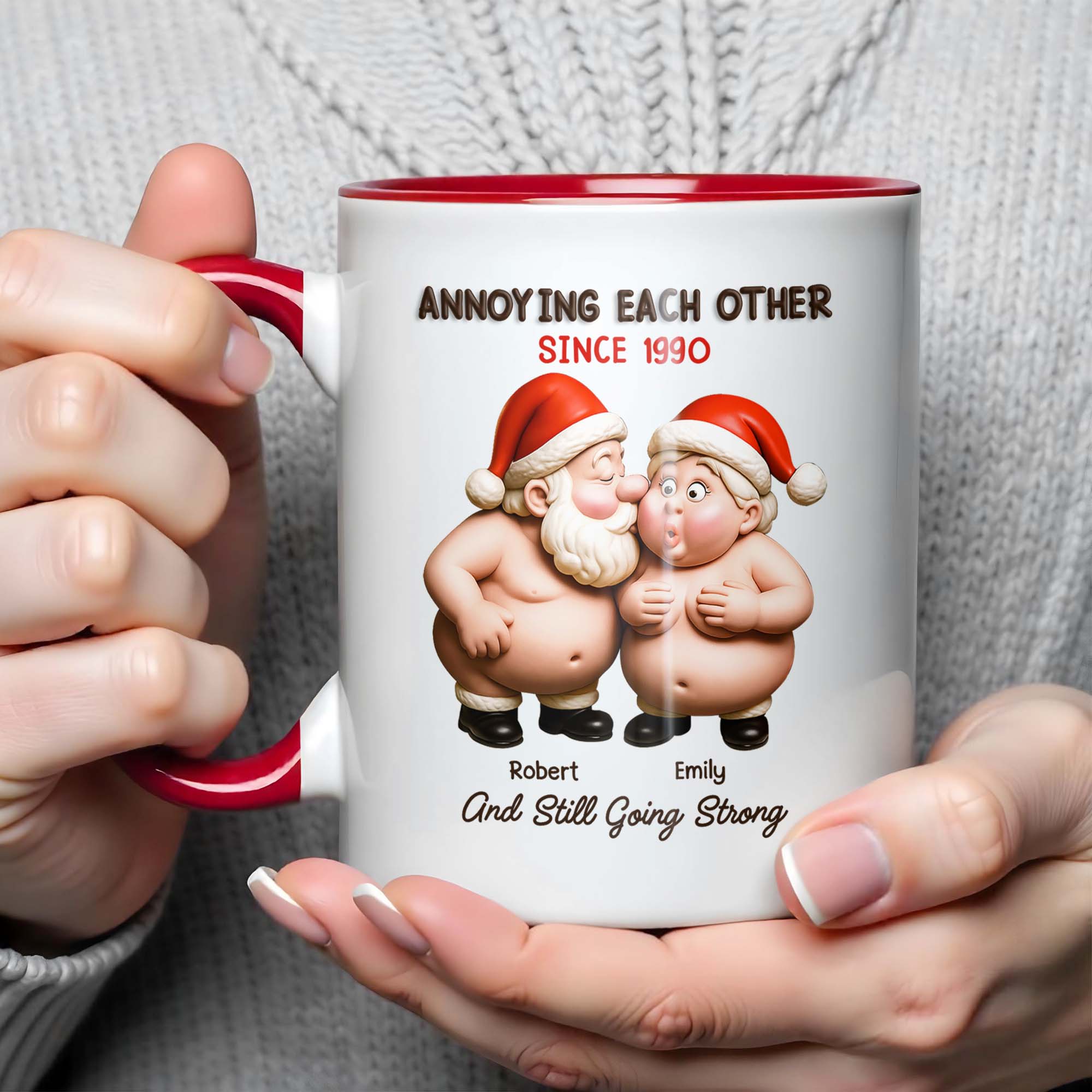 Personalized Annoying Each Other Since Celebrating Love Accent Mug Christmas Gifts For Couples - Image 4