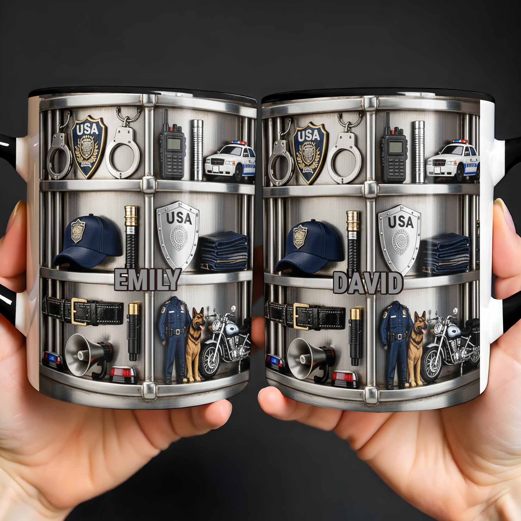 Personalized Appreciation For Law Enforcement Accent Mug Best Gifts For Police Officer - Image 7