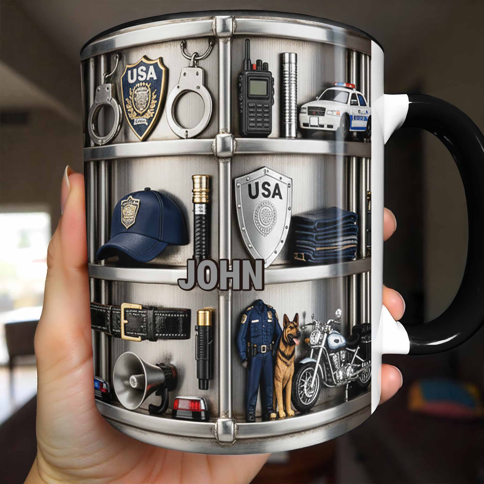 Personalized Appreciation For Law Enforcement Accent Mug Best Gifts For Police Officer - Image 5