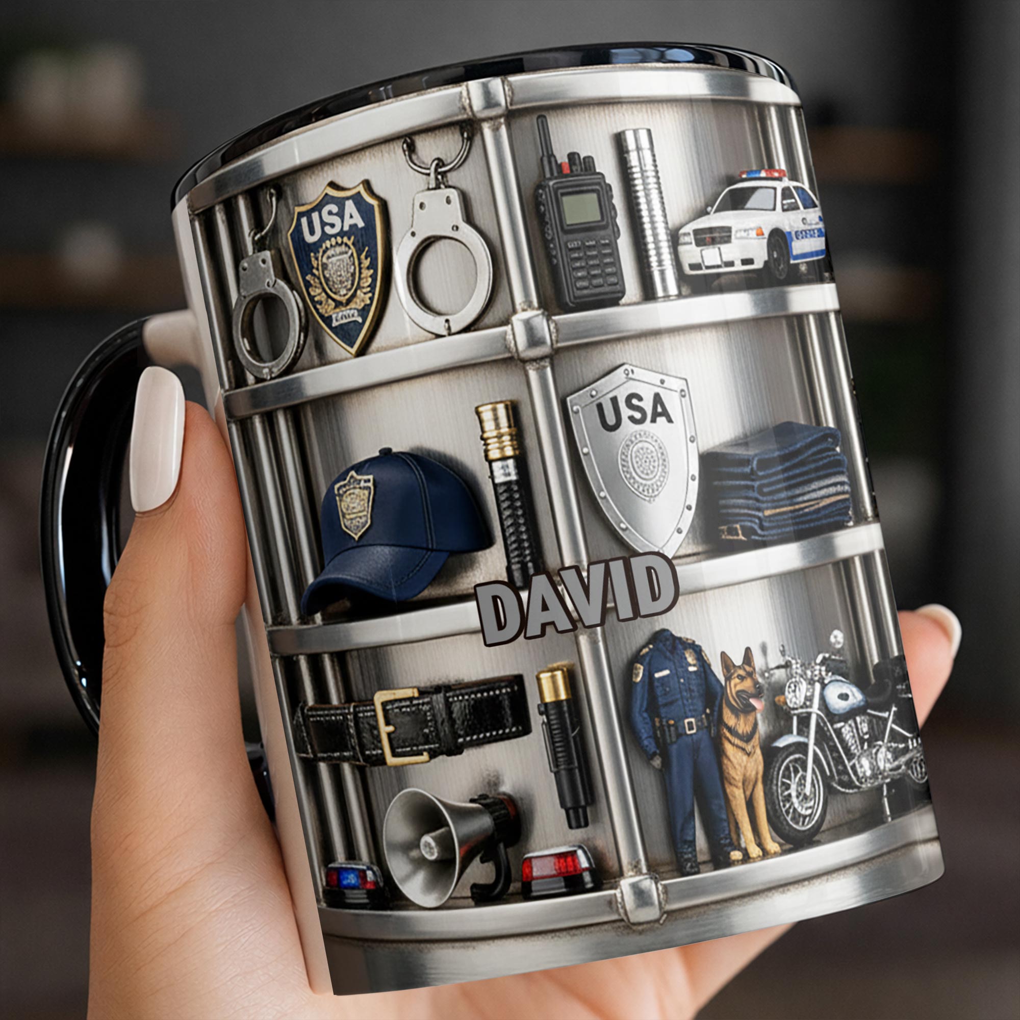 Personalized Appreciation For Law Enforcement Accent Mug Best Gifts For Police Officer - Image 6