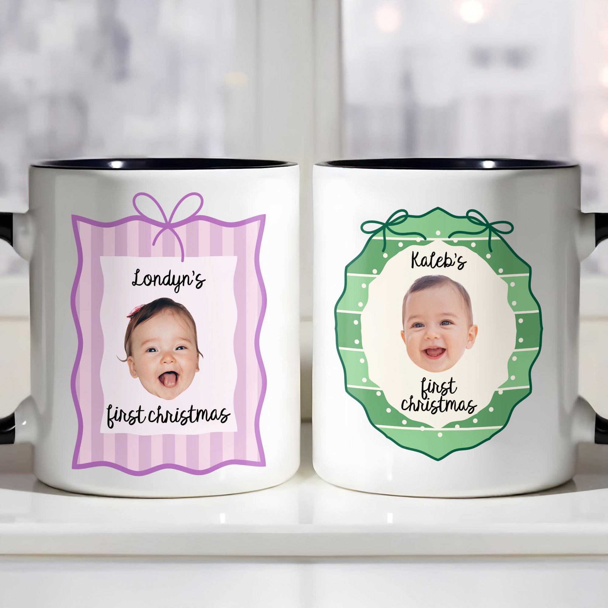 Personalized Baby First Christmas Accent Mug Best Xmas Gifts For Baby