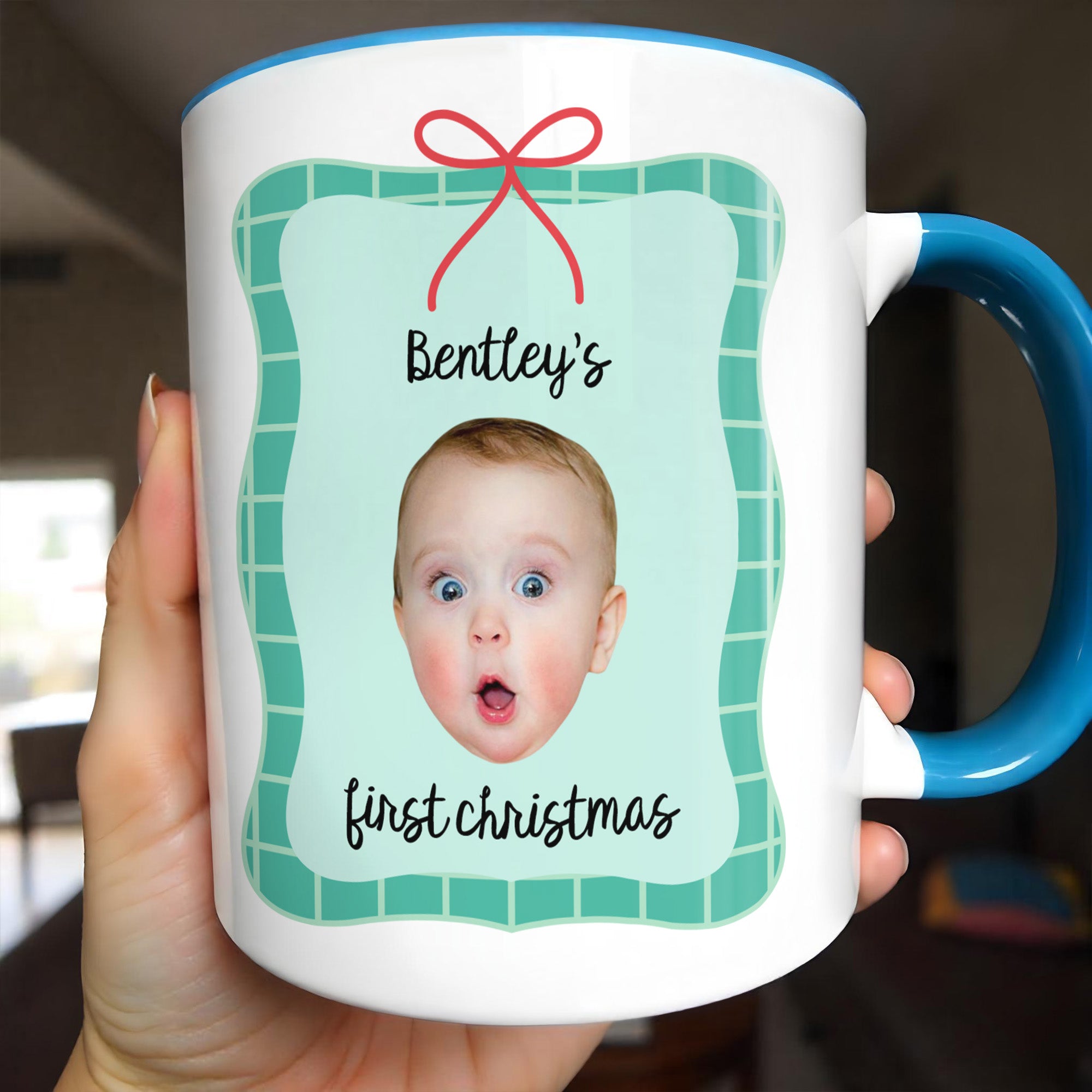 Personalized Baby First Christmas Accent Mug Best Xmas Gifts For Baby - Image 6