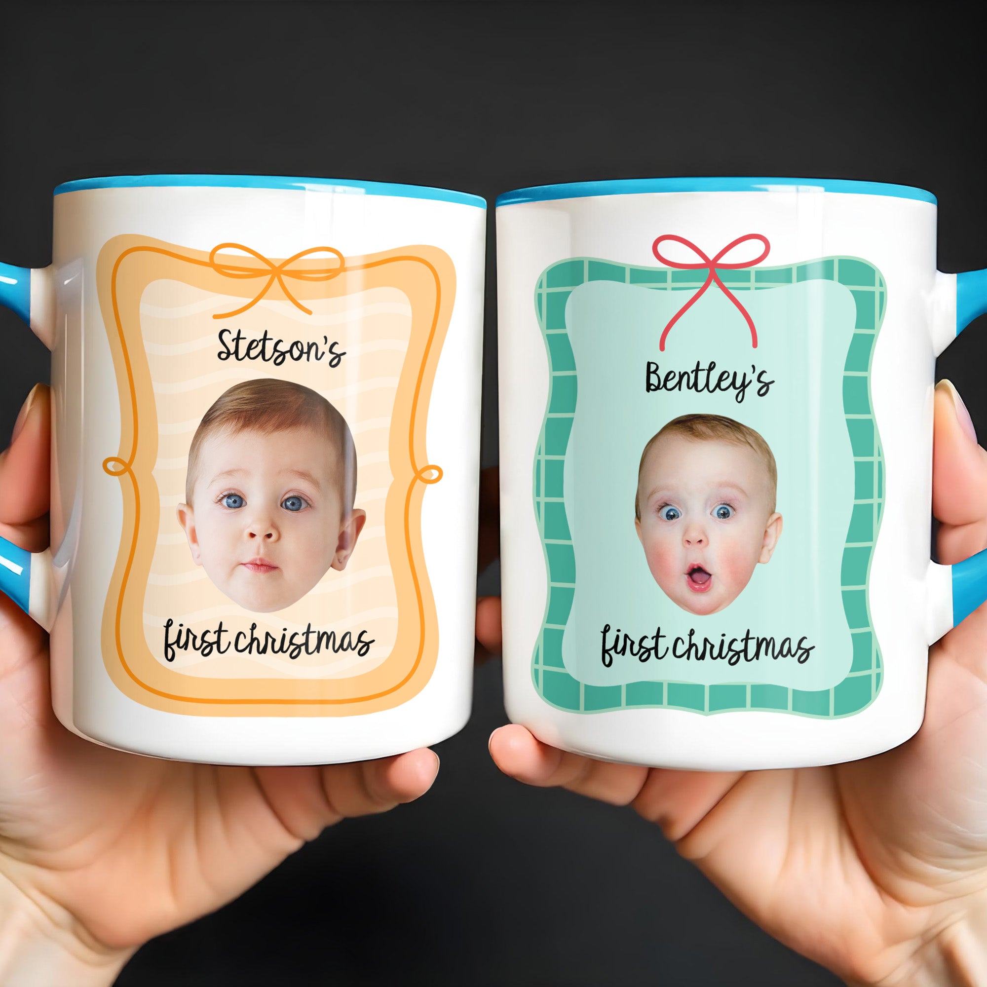 Personalized Baby First Christmas Accent Mug Best Xmas Gifts For Baby - Image 2