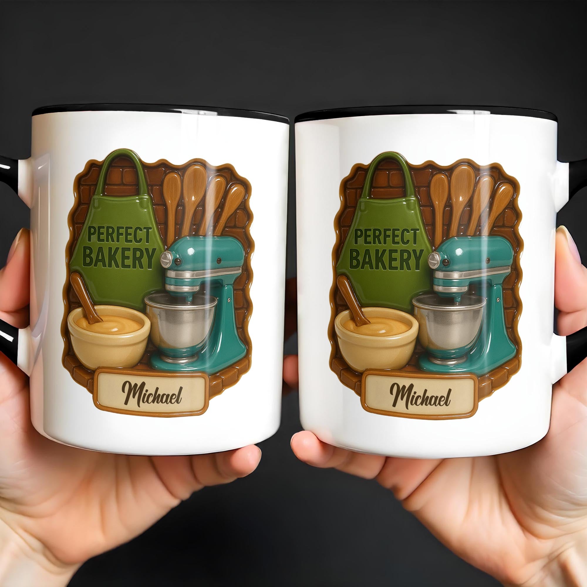Personalized Baking Tools Accent Mug Best Gifts For Baking Lovers