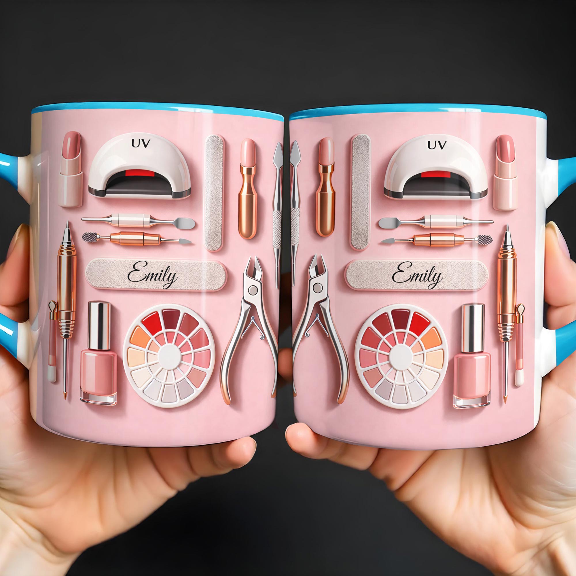 Personalized Beauty And Care Essentials Accent Mug Best Gifts For Beauty Lovers - Image 5