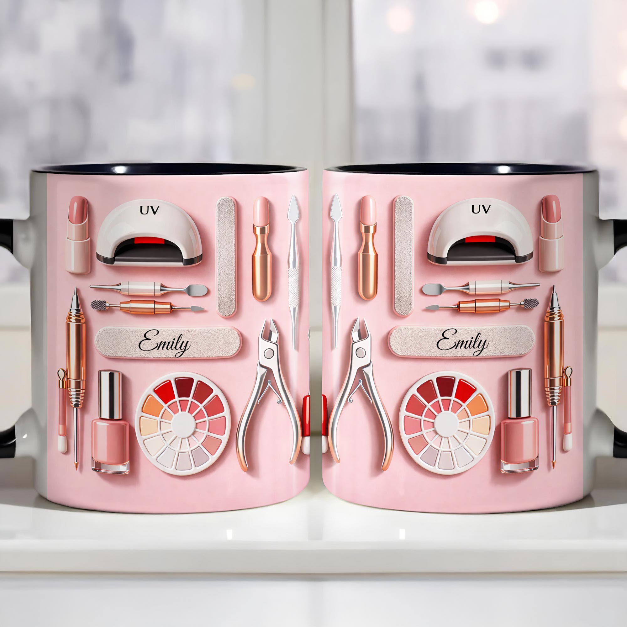 Personalized Beauty And Care Essentials Accent Mug Best Gifts For Beauty Lovers
