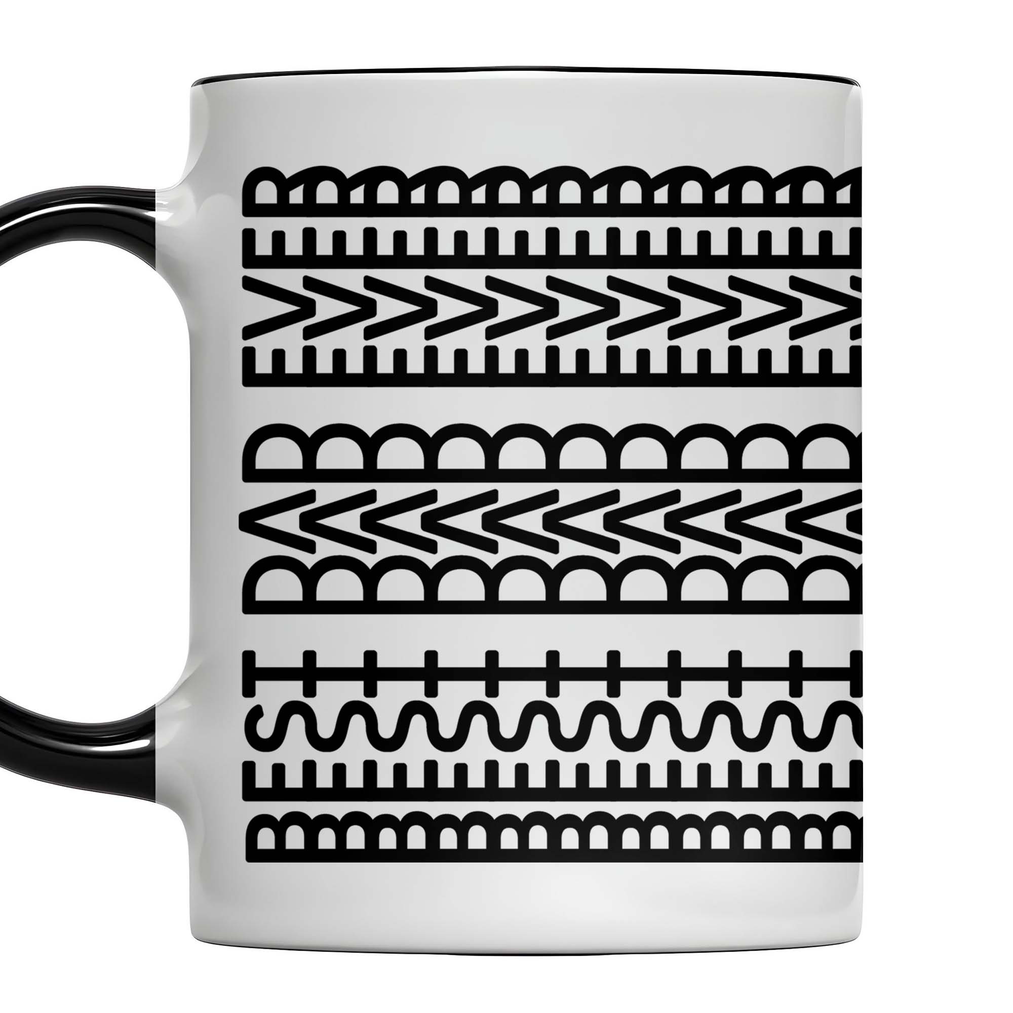 Personalized Best Dad Ever With Tribal Patterns Accent Mug Father's Day Gifts Ideas