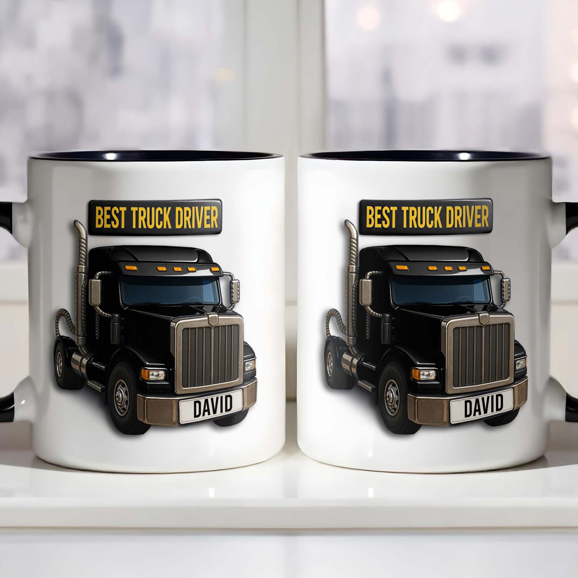 Personalized Best Truck Driver Accent Mug Best Gifts For A Truck Driver