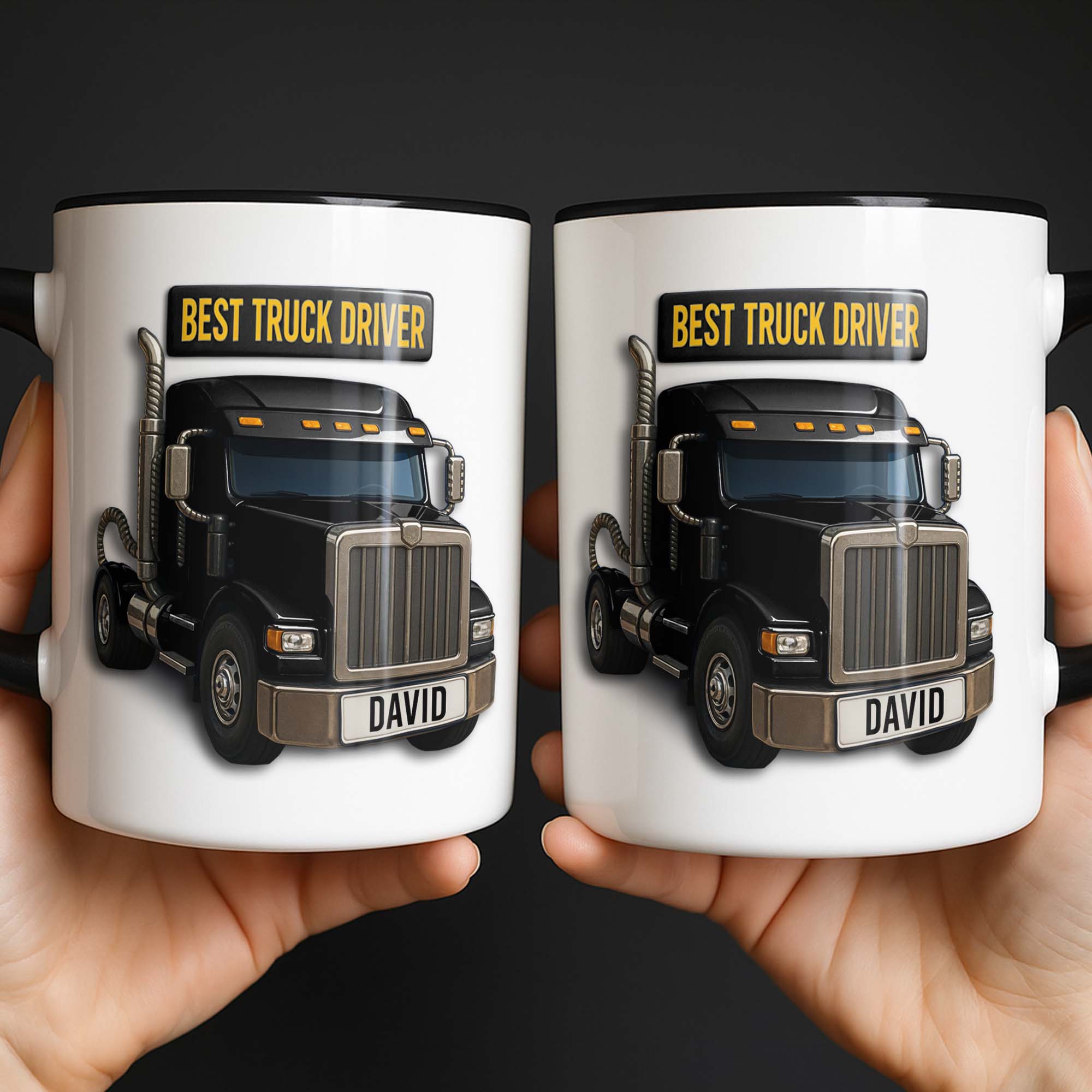 Personalized Best Truck Driver Accent Mug Best Gifts For A Truck Driver - Image 2