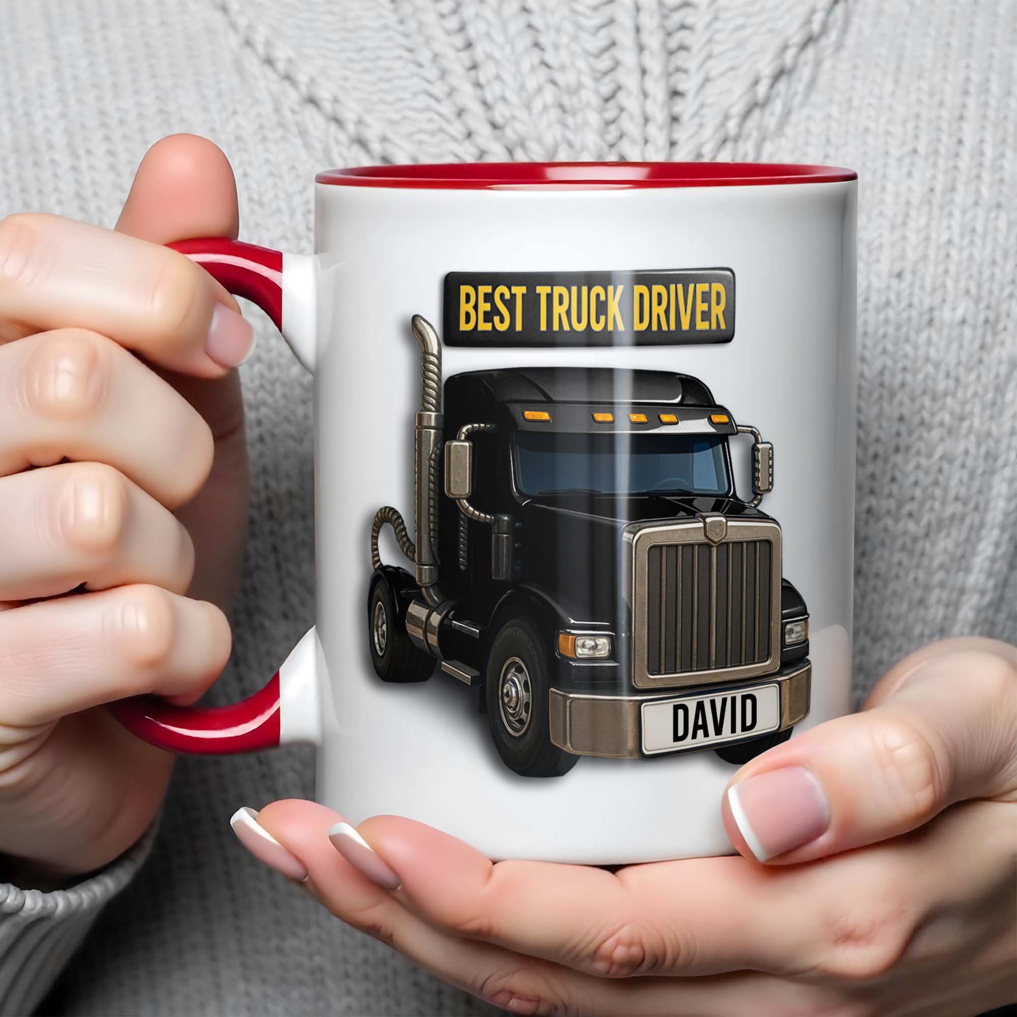 Personalized Best Truck Driver Accent Mug Best Gifts For A Truck Driver - Image 3