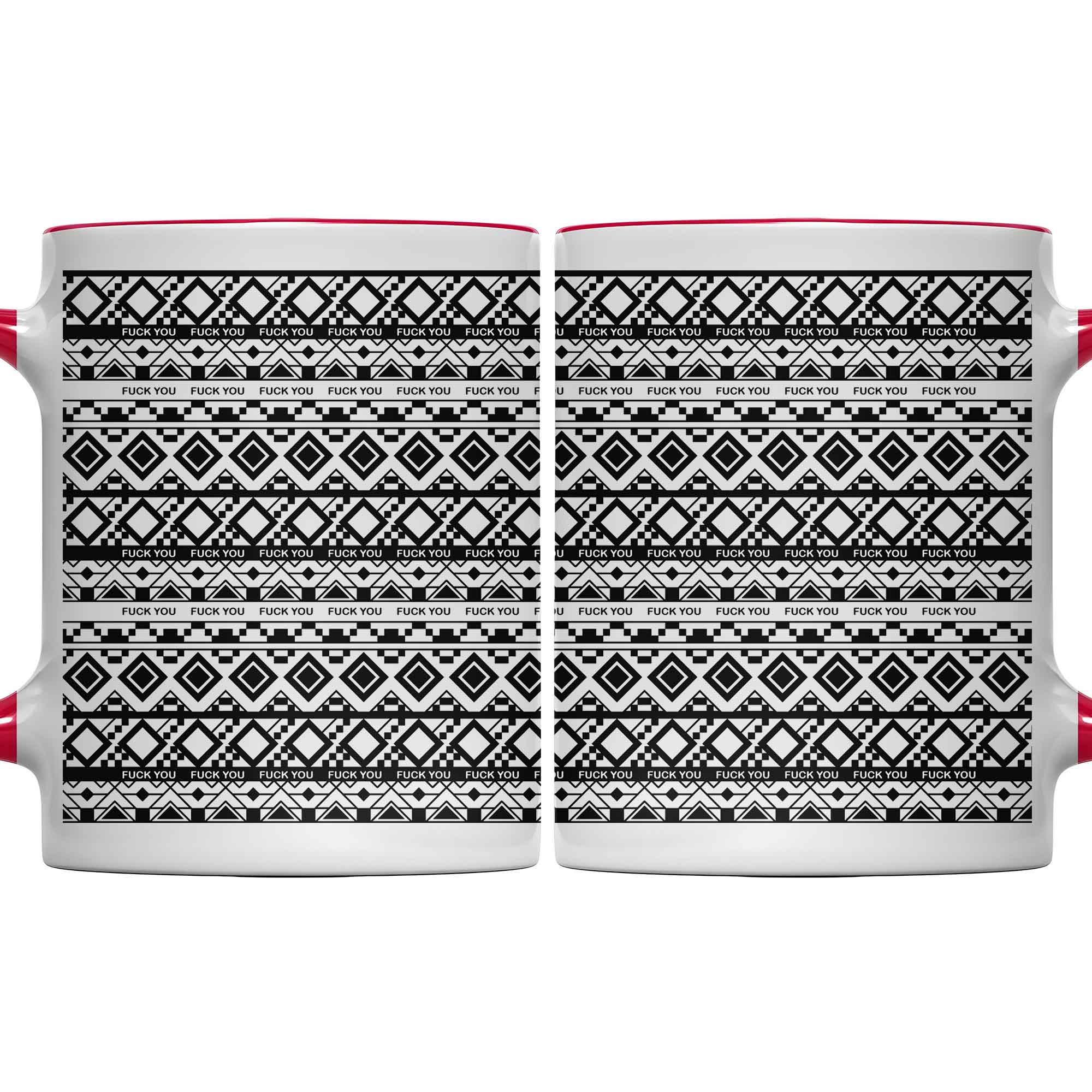 Personalized Bold Expression Accent Mug With Geometric Patterns Unique Gifts Ideas - Image 6