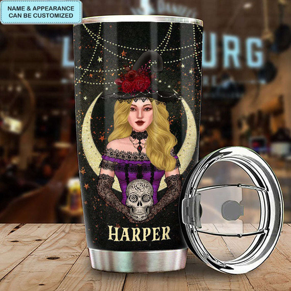 Personalized Born With The Magic In Their Souls Tumbler 2024 Halloween Witch Tumbler Cup