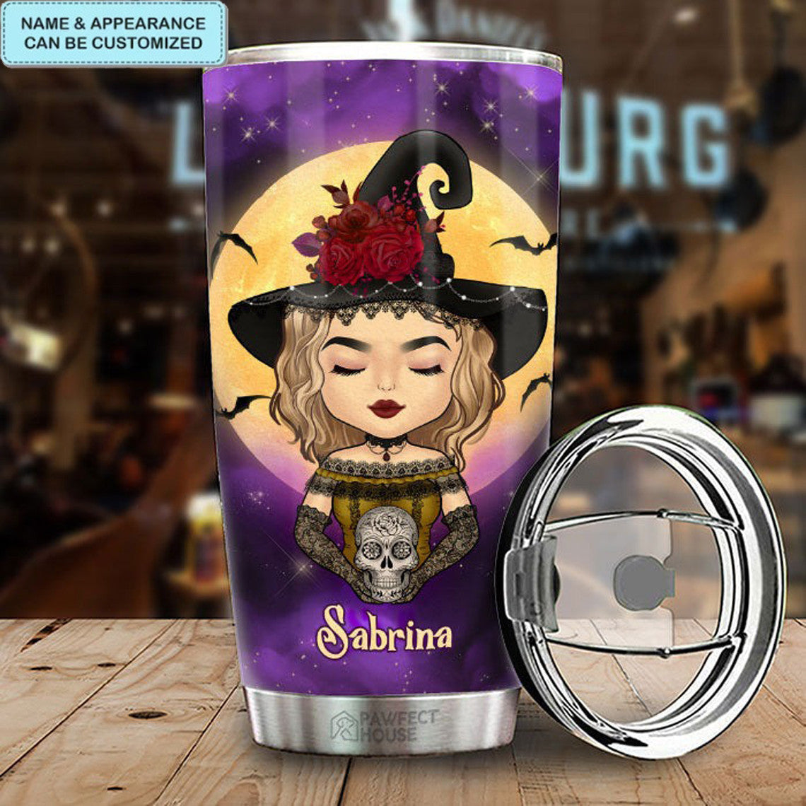 Personalized Buckle Up Buttercup You Just Flipped My Tumbler Witch Tumbler Gifts For Halloween - Image 3