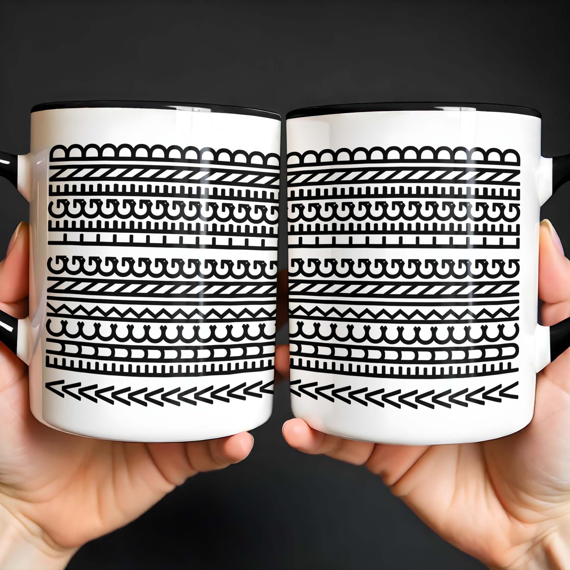 Personalized Capture The Essence Of Artistic Patterns Accent Mug Funny Gifts Ideas