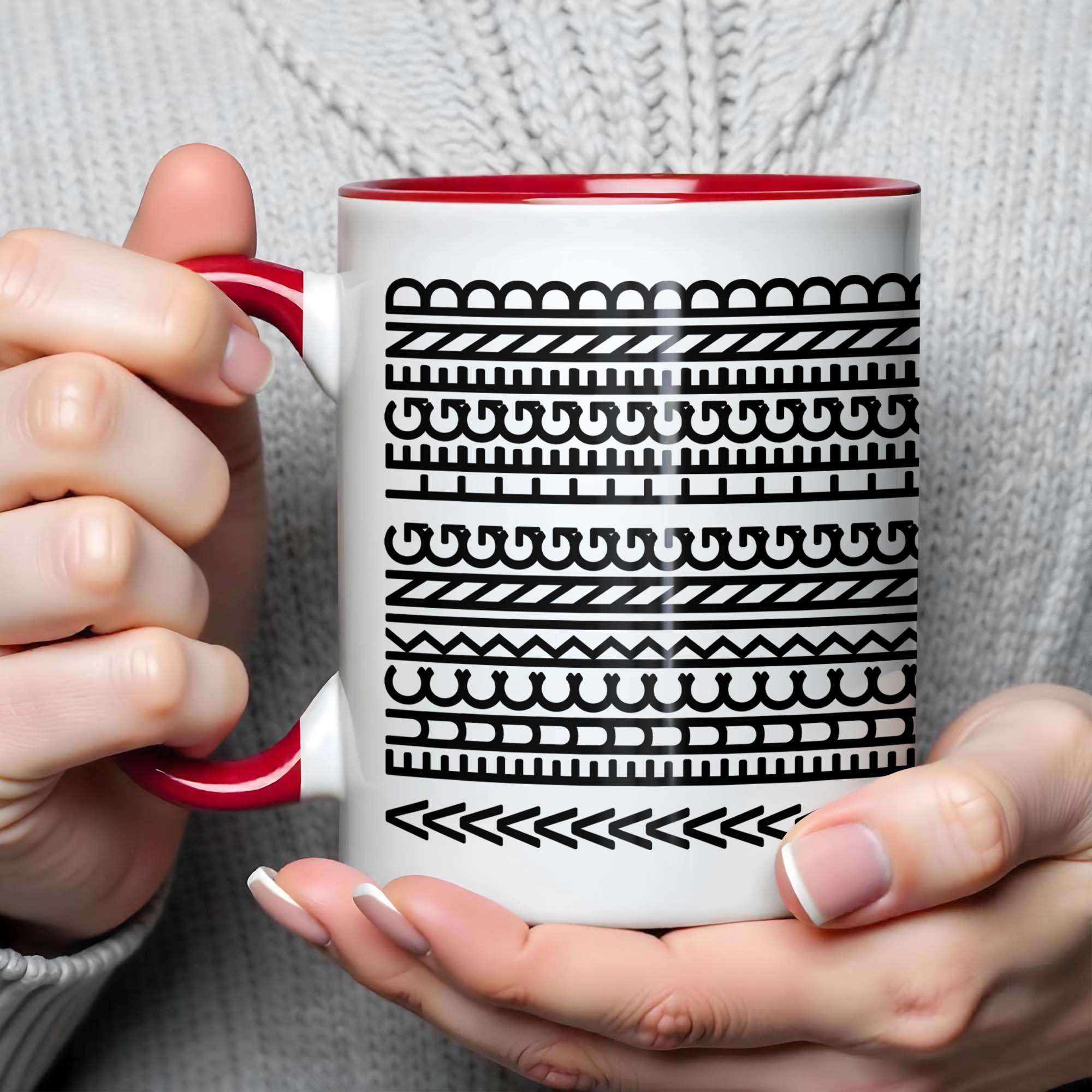 Personalized Capture The Essence Of Artistic Patterns Accent Mug Funny Gifts Ideas - Image 4