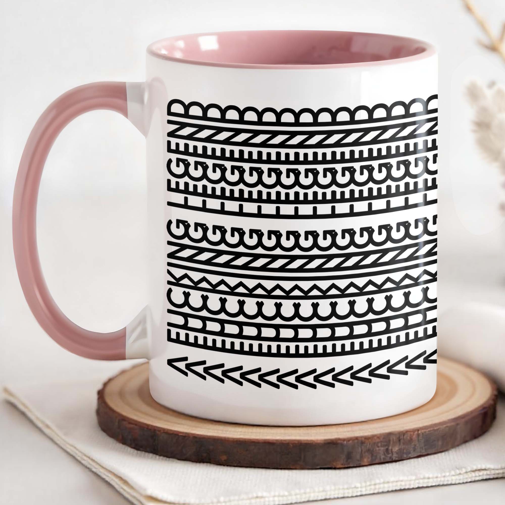 Personalized Capture The Essence Of Artistic Patterns Accent Mug Funny Gifts Ideas - Image 3