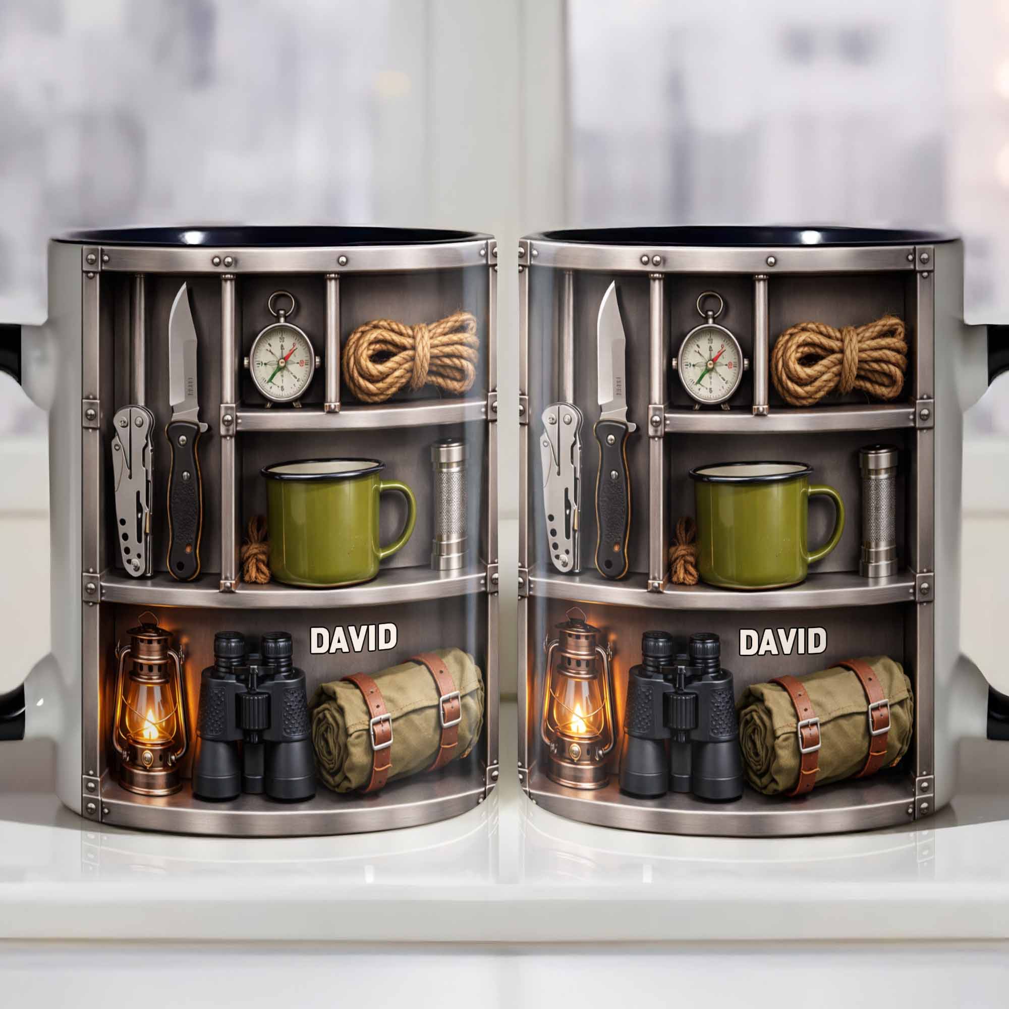 Personalized Capture The Spirit Of Adventure Accent Mug Essential Camping Gear Coffee Cup Gifts