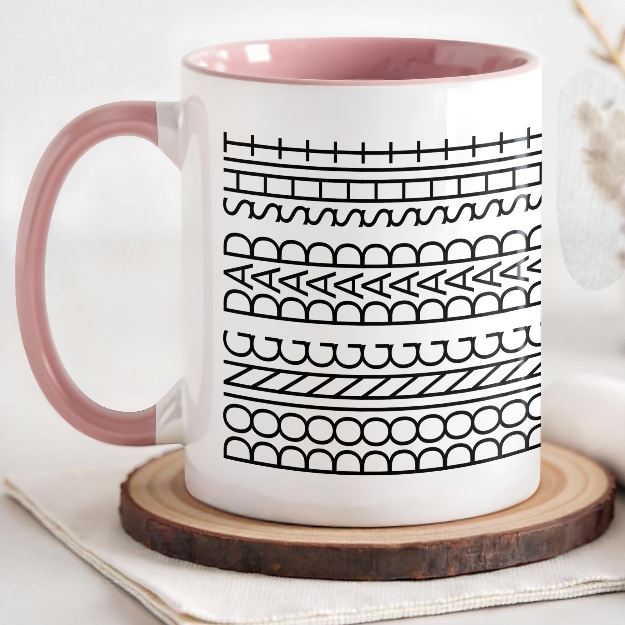 Personalized Celebrate Stylish Patterns Design Accent Mug Unique Gifts For Dad - Image 2