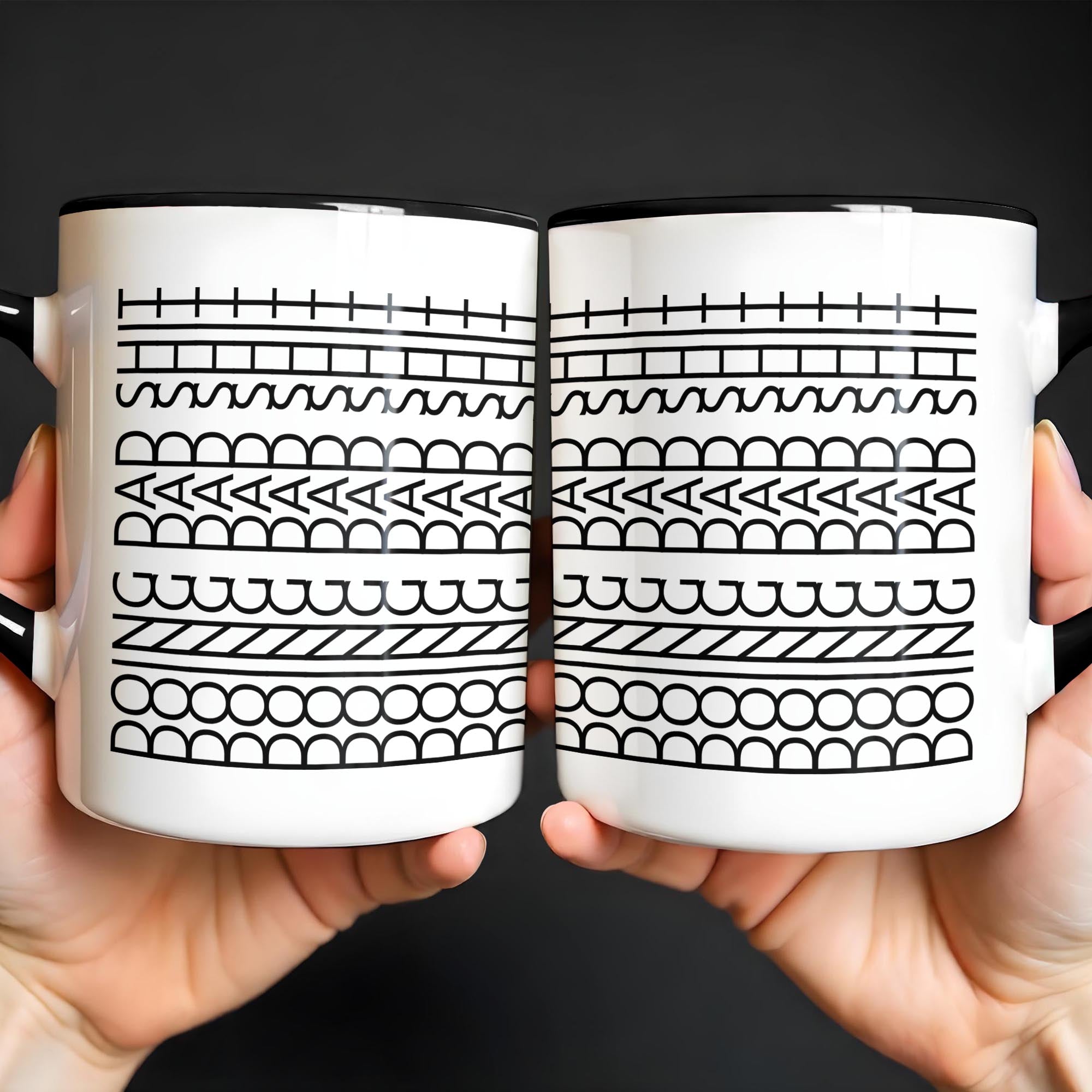 Personalized Celebrate Stylish Patterns Design Accent Mug Unique Gifts For Dad - Image 4