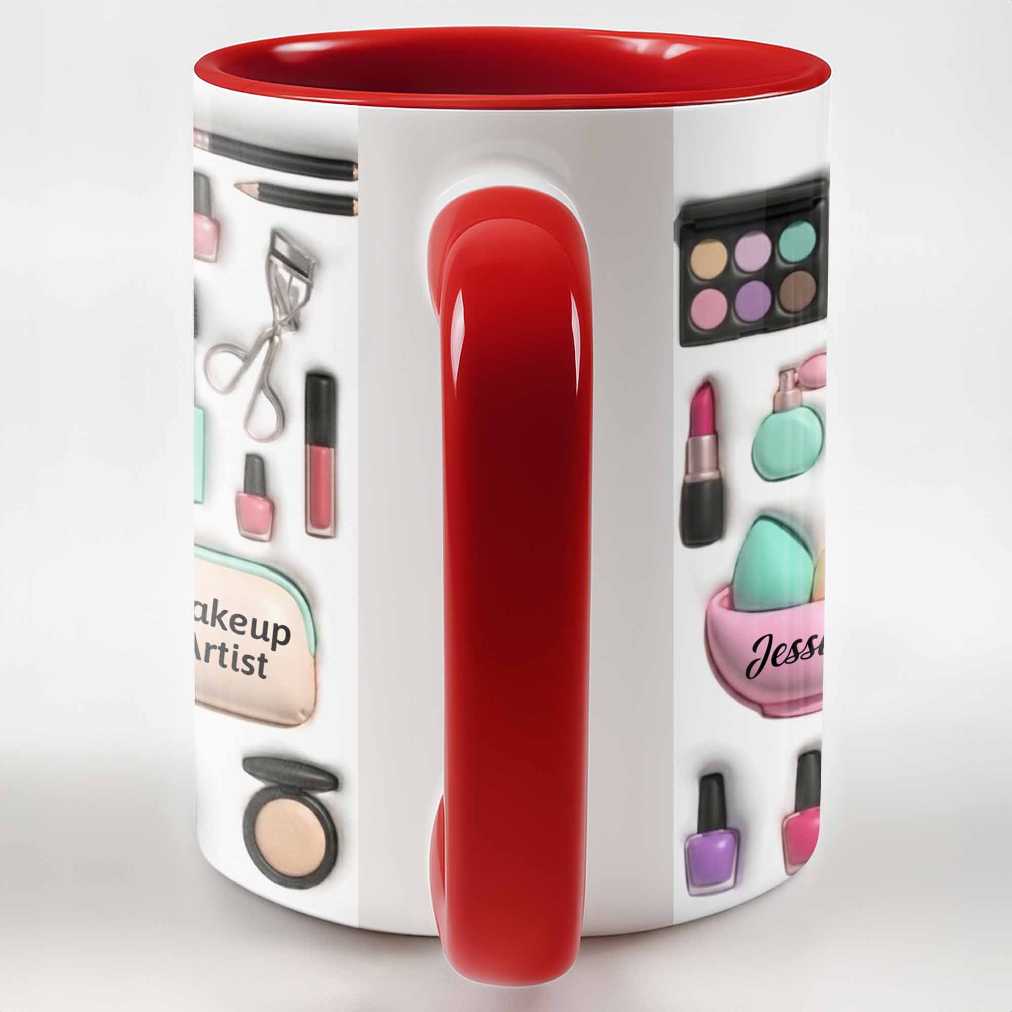 Personalized Celebrate Your Beauty With Custom Makeup Design Accent Mug Gifts For Makeup Artist - Image 5