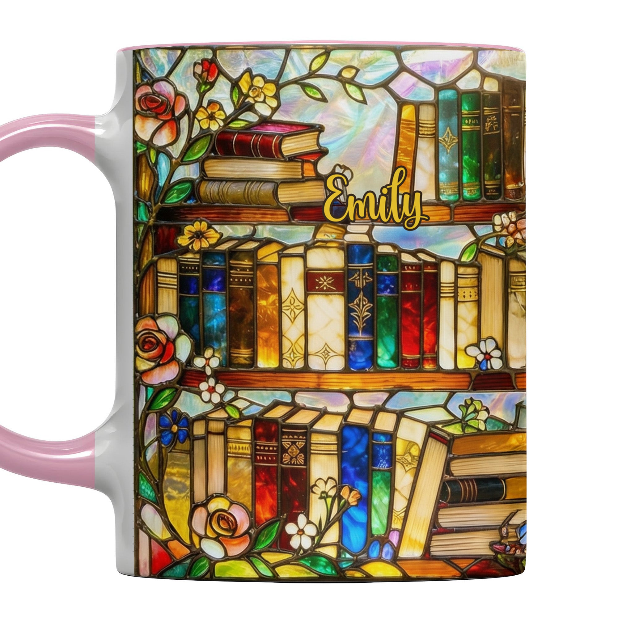 Personalized Celebrate Your Passion For Books And Beauty Accent Mug Gifts For Bookish - Image 5