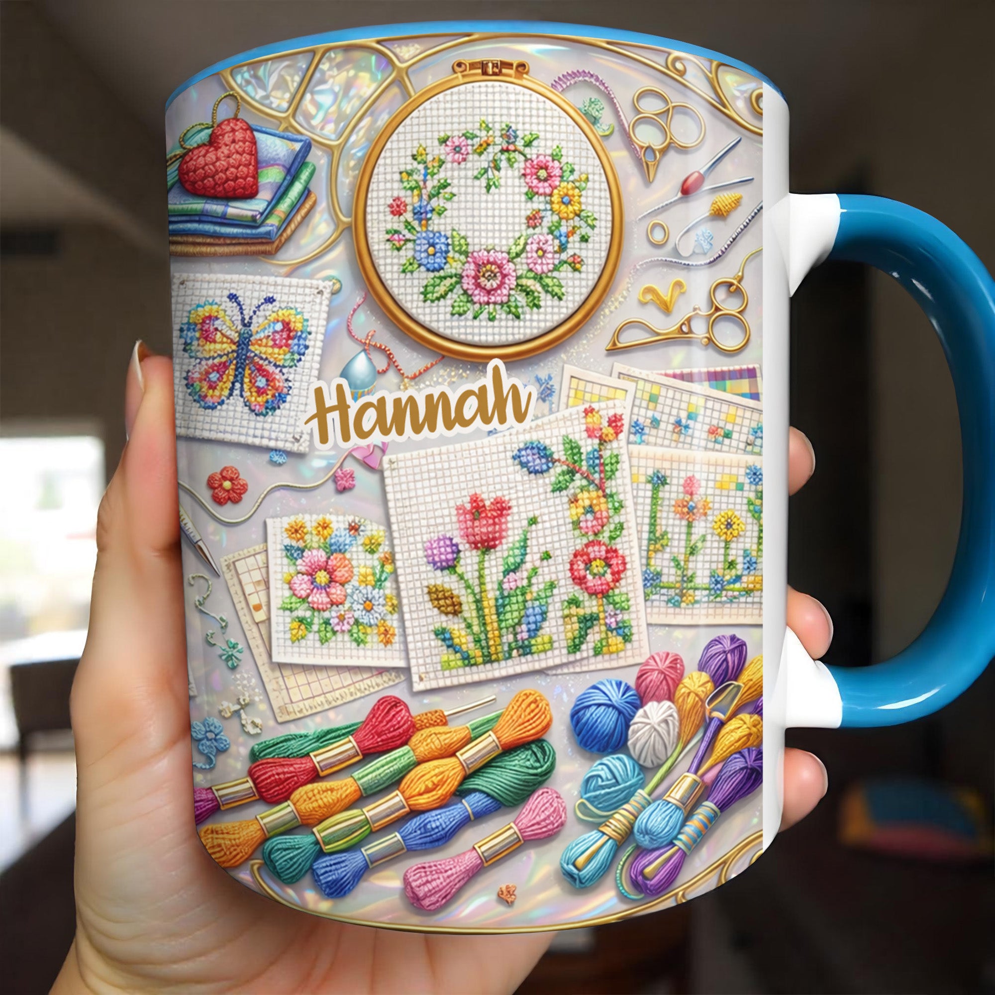 Personalized Craft A World Of Color Accent Mug Great Gifts For Crafter - Image 2