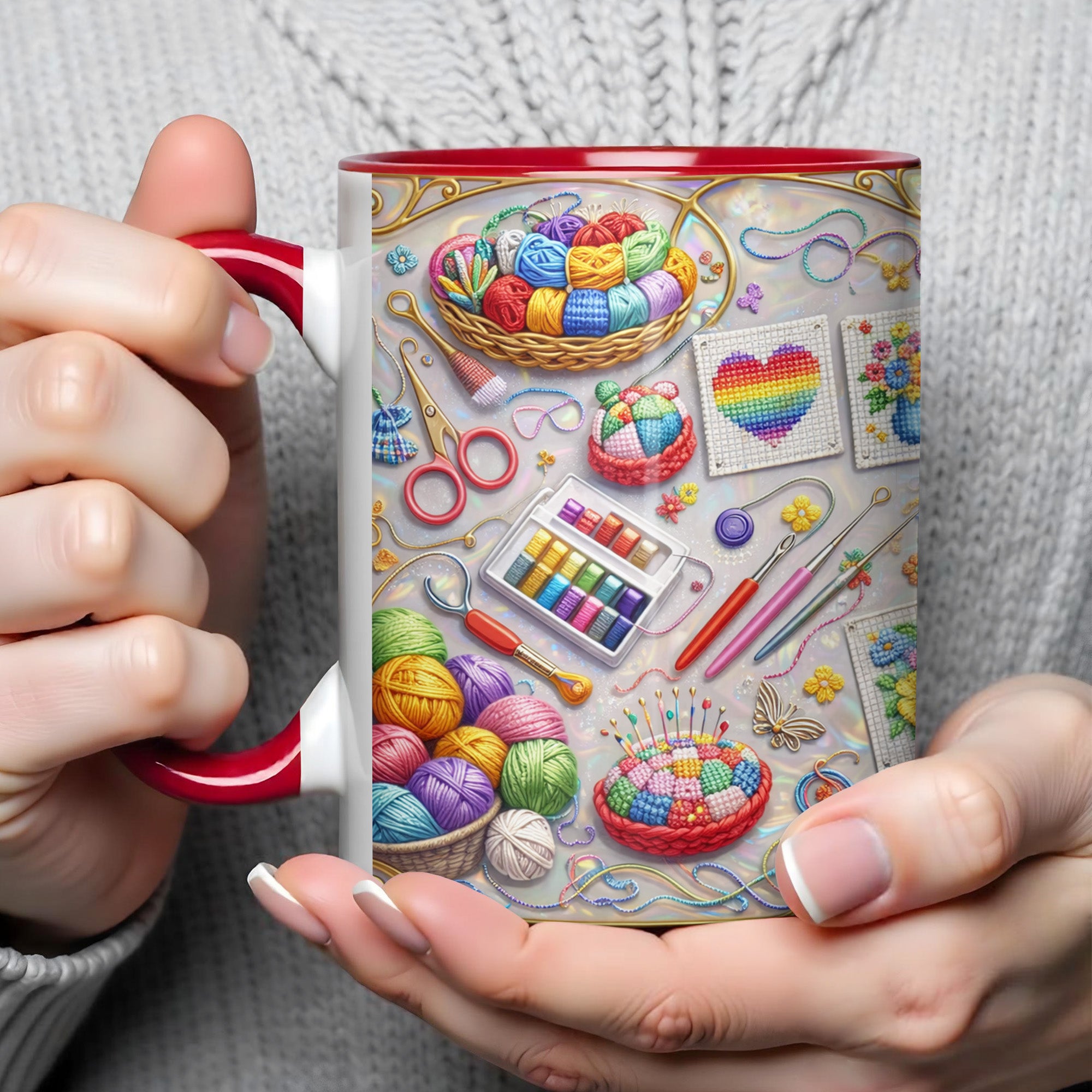 Personalized Craft A World Of Color Accent Mug Great Gifts For Crafter - Image 4