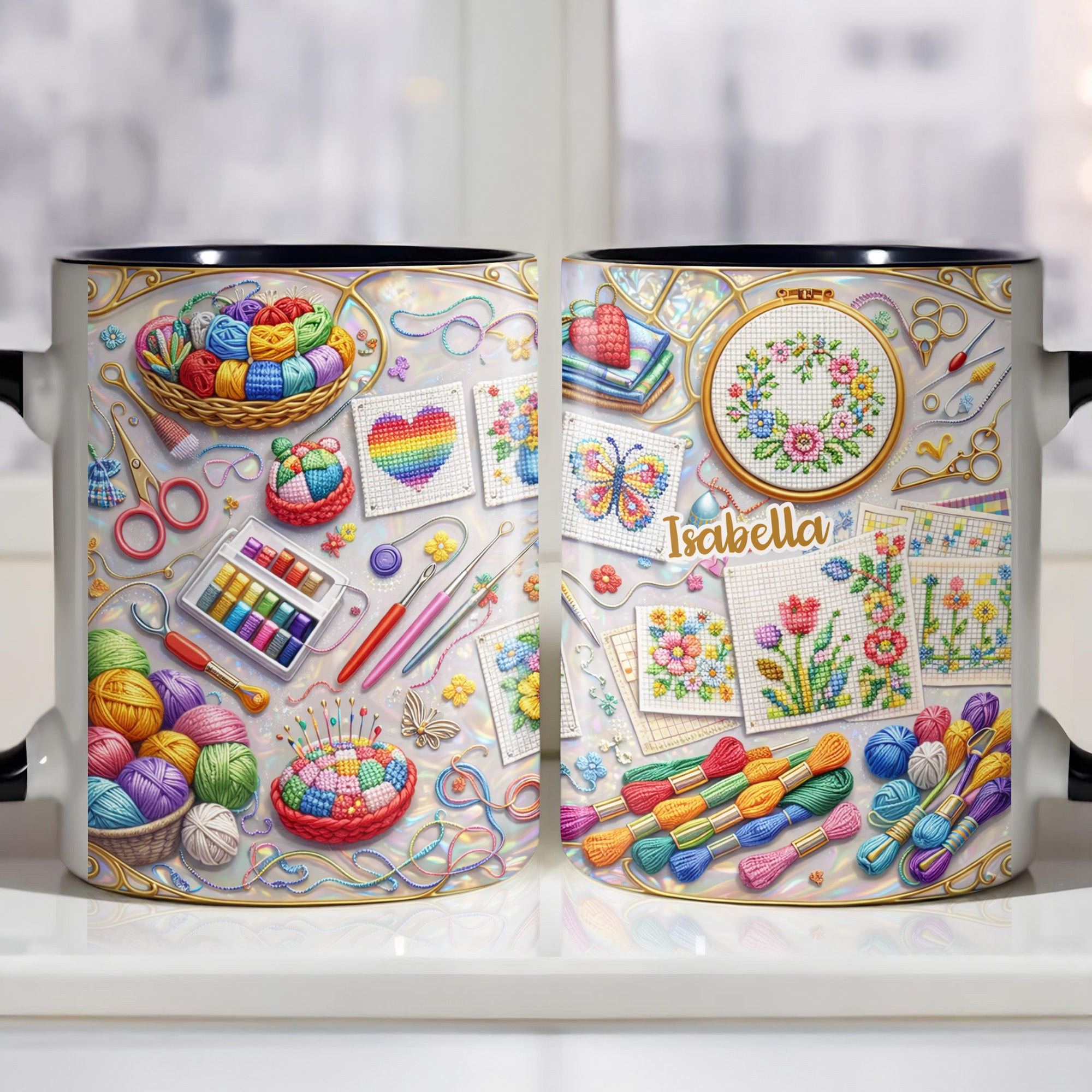 Personalized Craft A World Of Color Accent Mug Great Gifts For Crafter