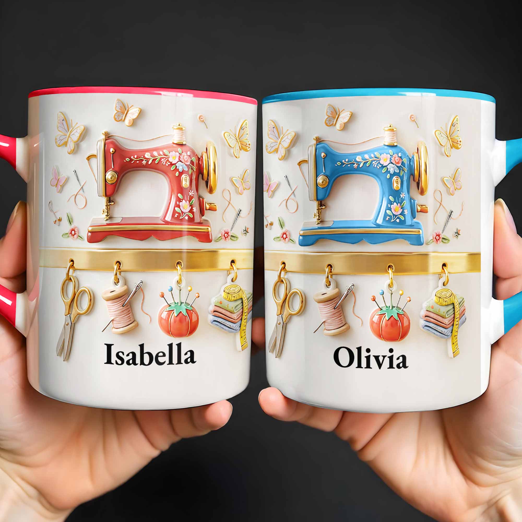 Personalized Crafting Sewing Machine Accent Mug Gifts For Sew Lovers - Image 7