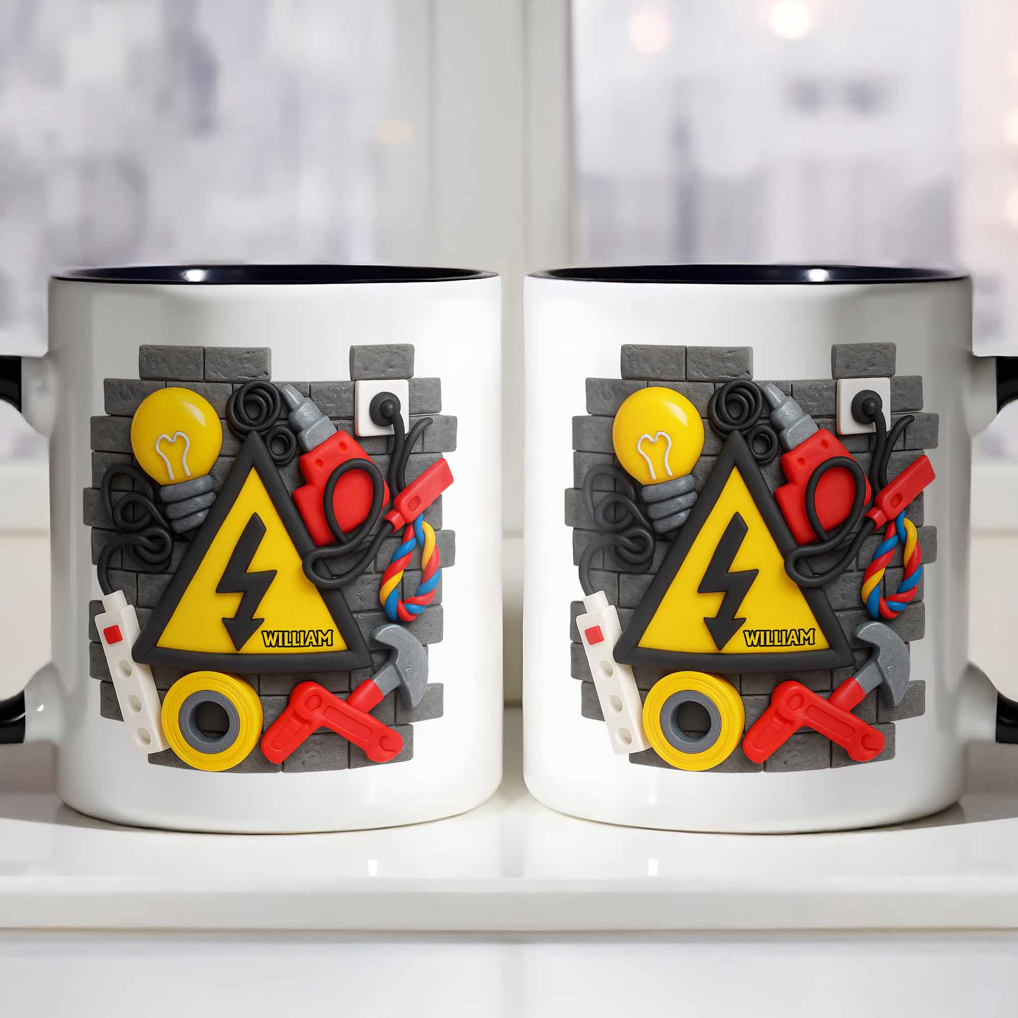 Personalized Create Your Adventure With Favorite Icons Accent Mug Gifts For Husband - Image 6